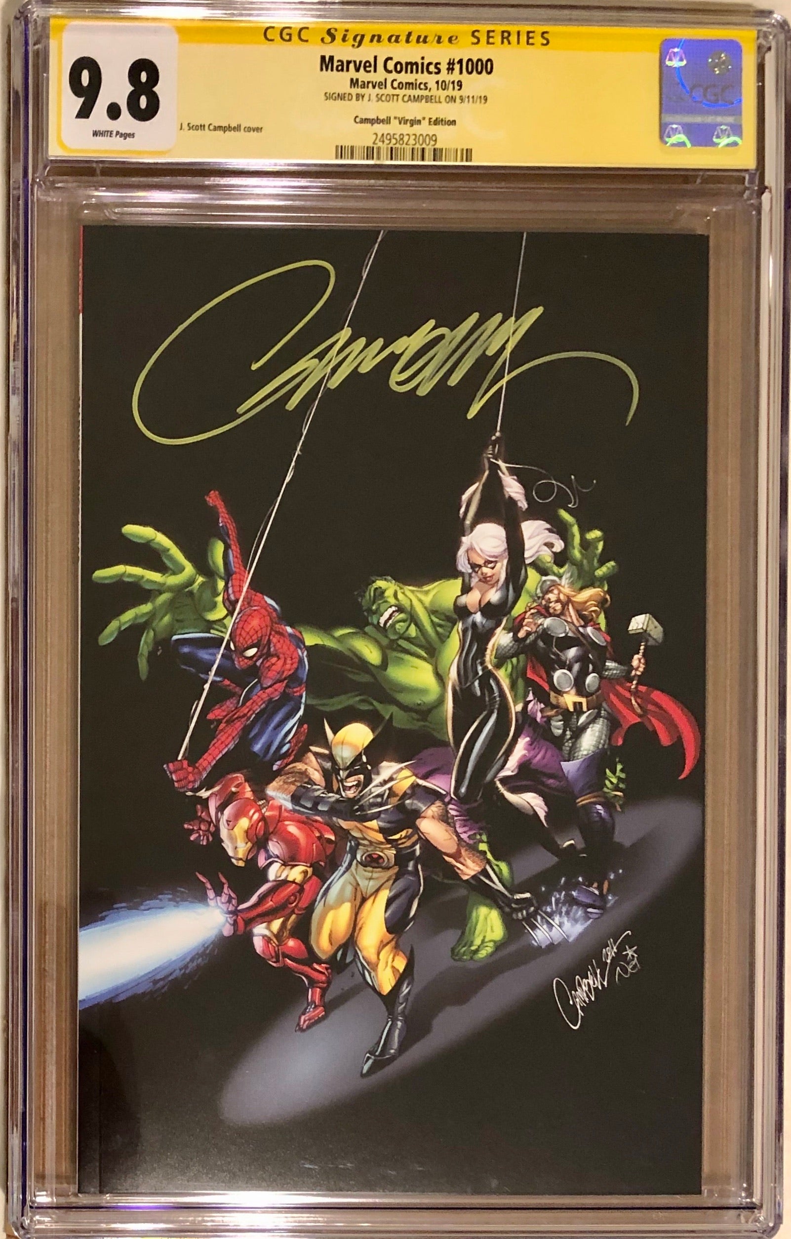 Marvel Comics #1000 J. Scott Campbell 1:200 Virgin Variant CGC 9.8 SS