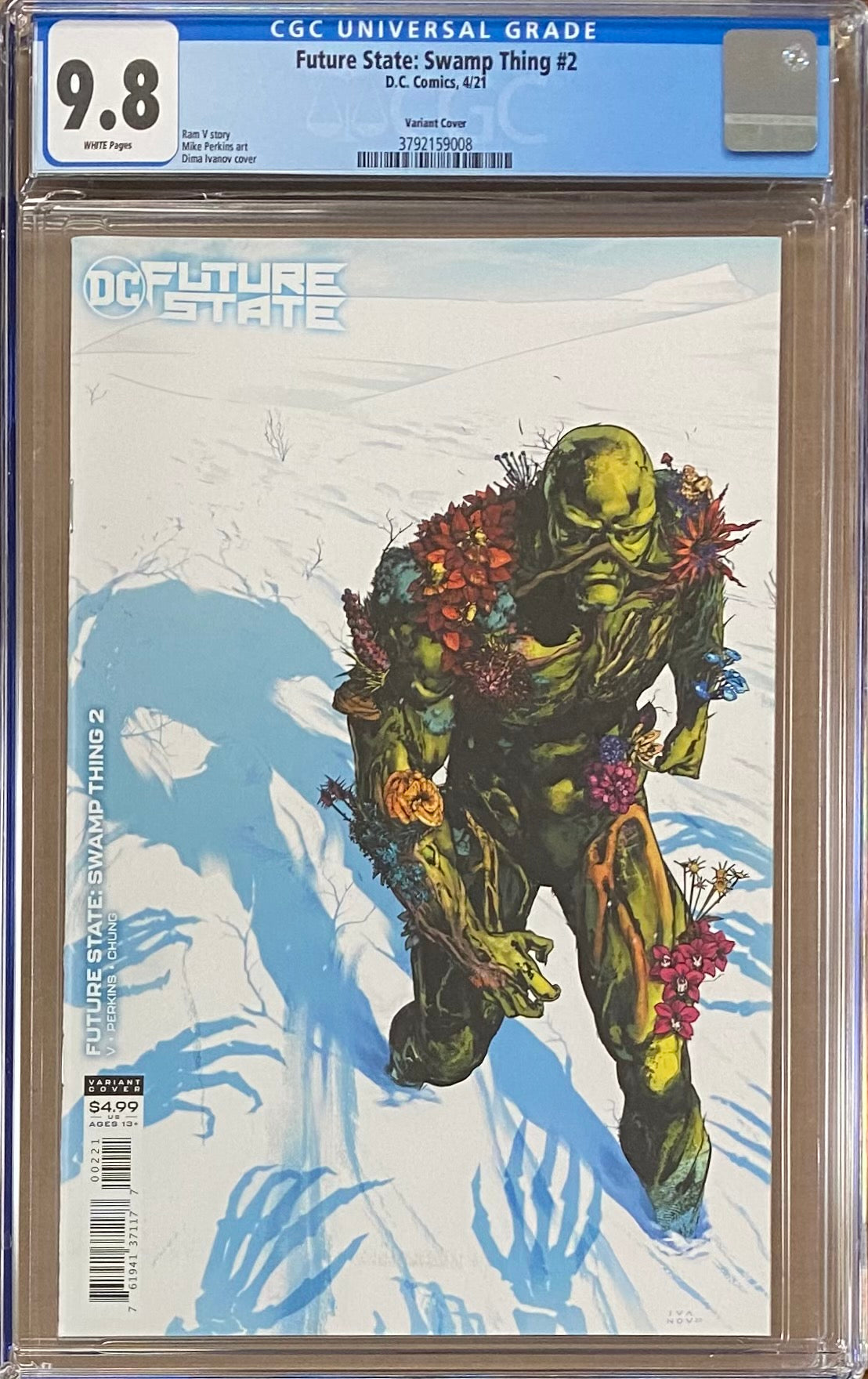 Future State: Swamp Thing #2 Variant CGC 9.8
