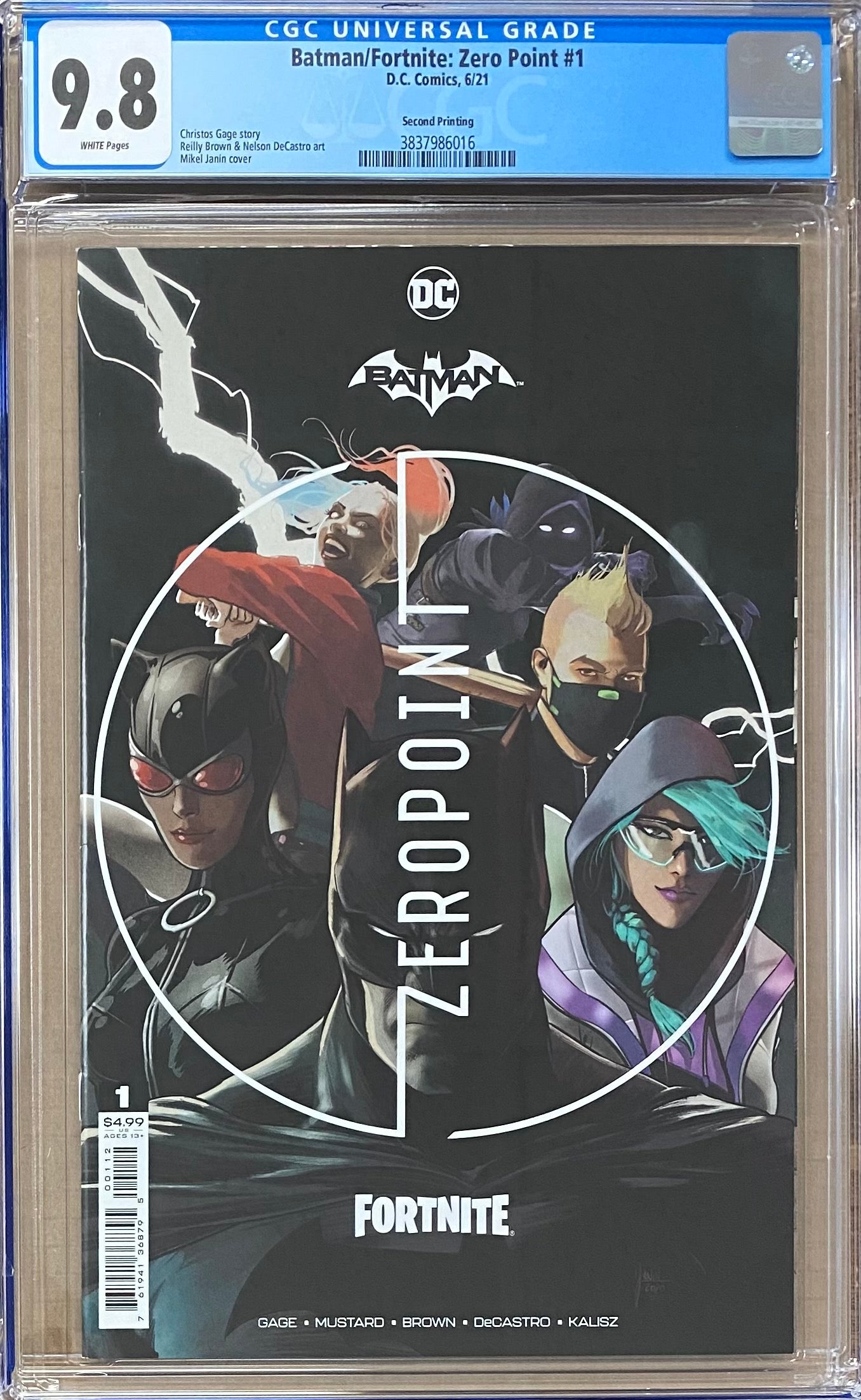 Batman/Fortnite: Zero Point #1 Second Printing CGC 9.8