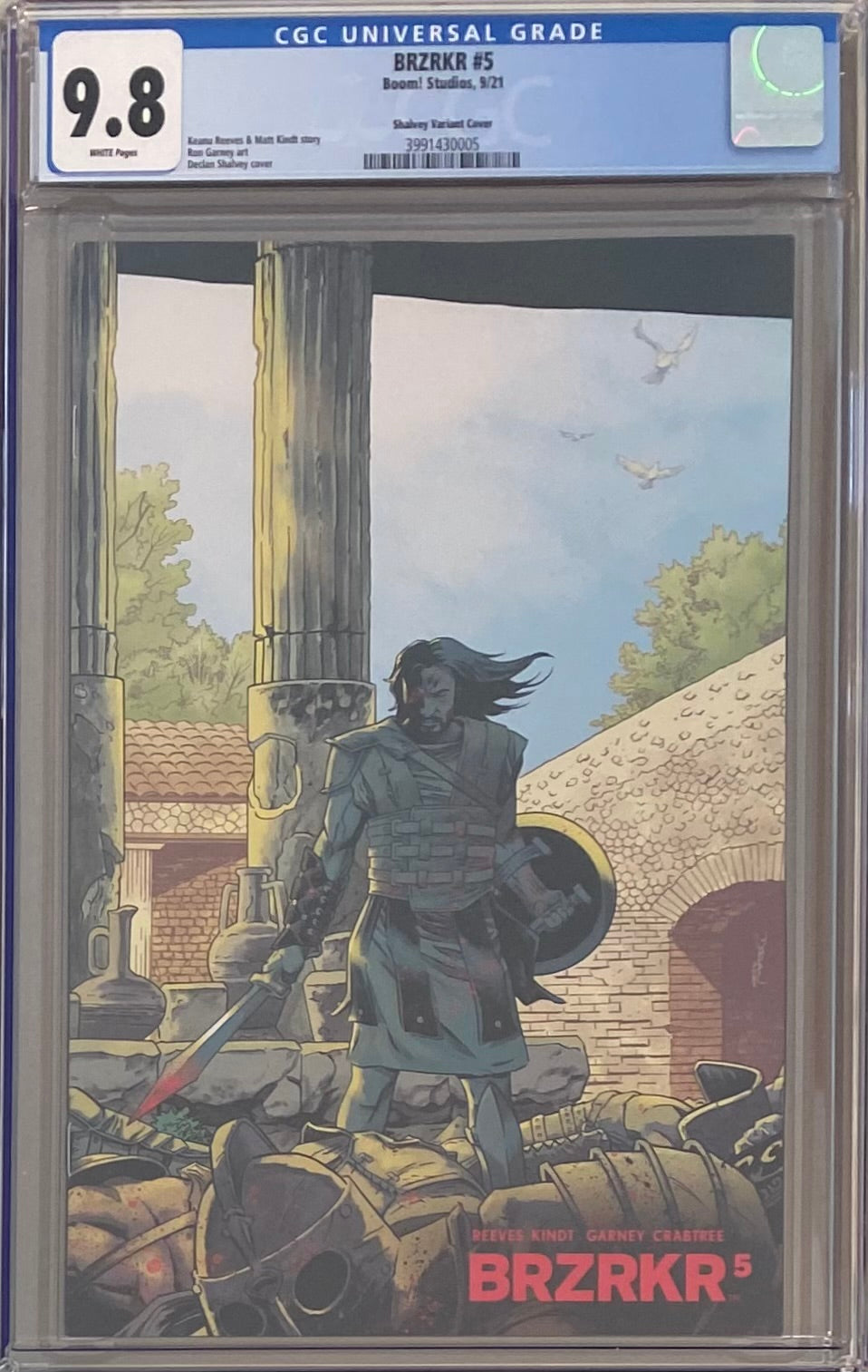 BRZRKR #5 Shalvey 1:25 Retailer Incentive Variant CGC 9.8 (Berzerker)