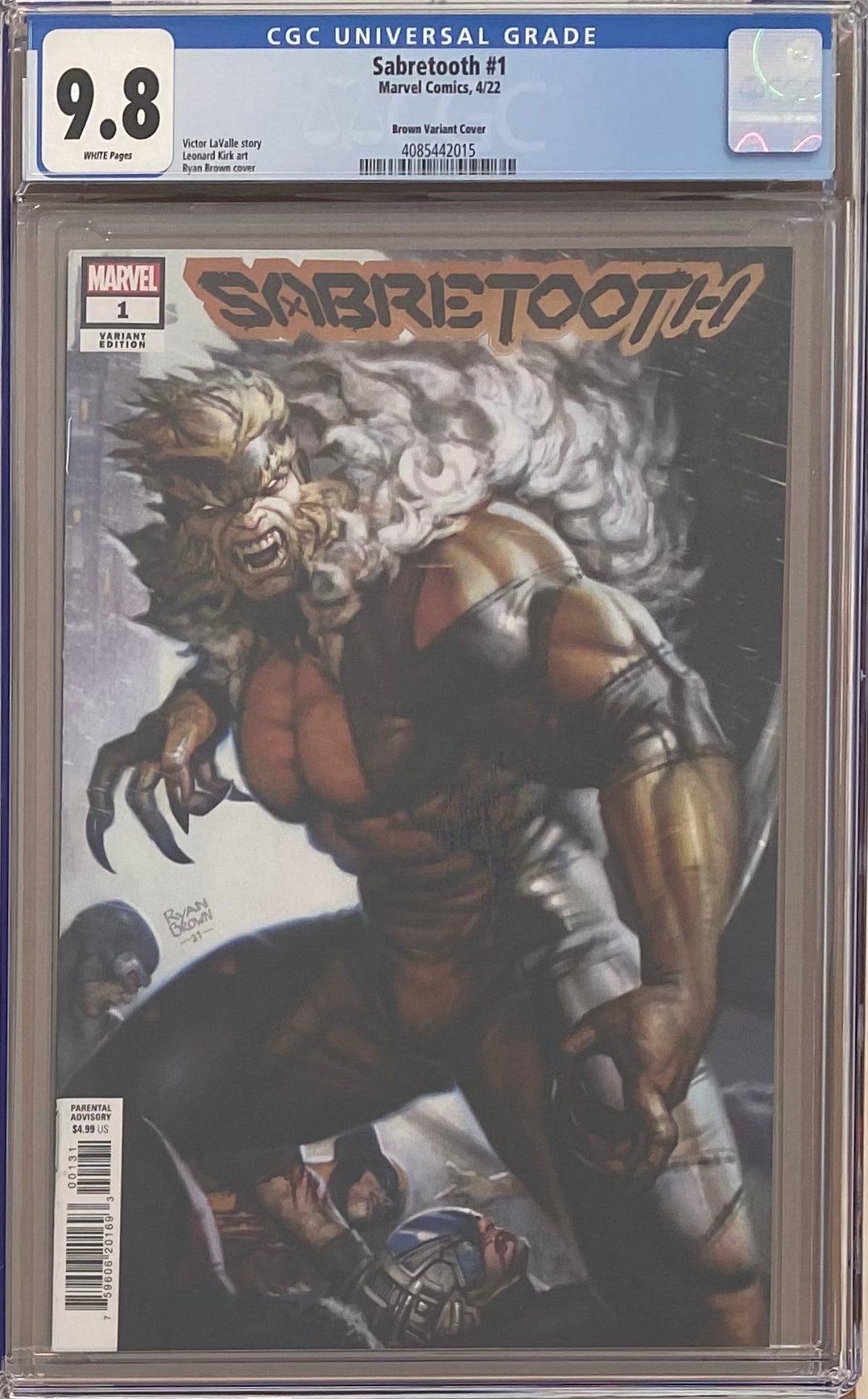 Sabretooth #1 Brown Variant CGC 9.8