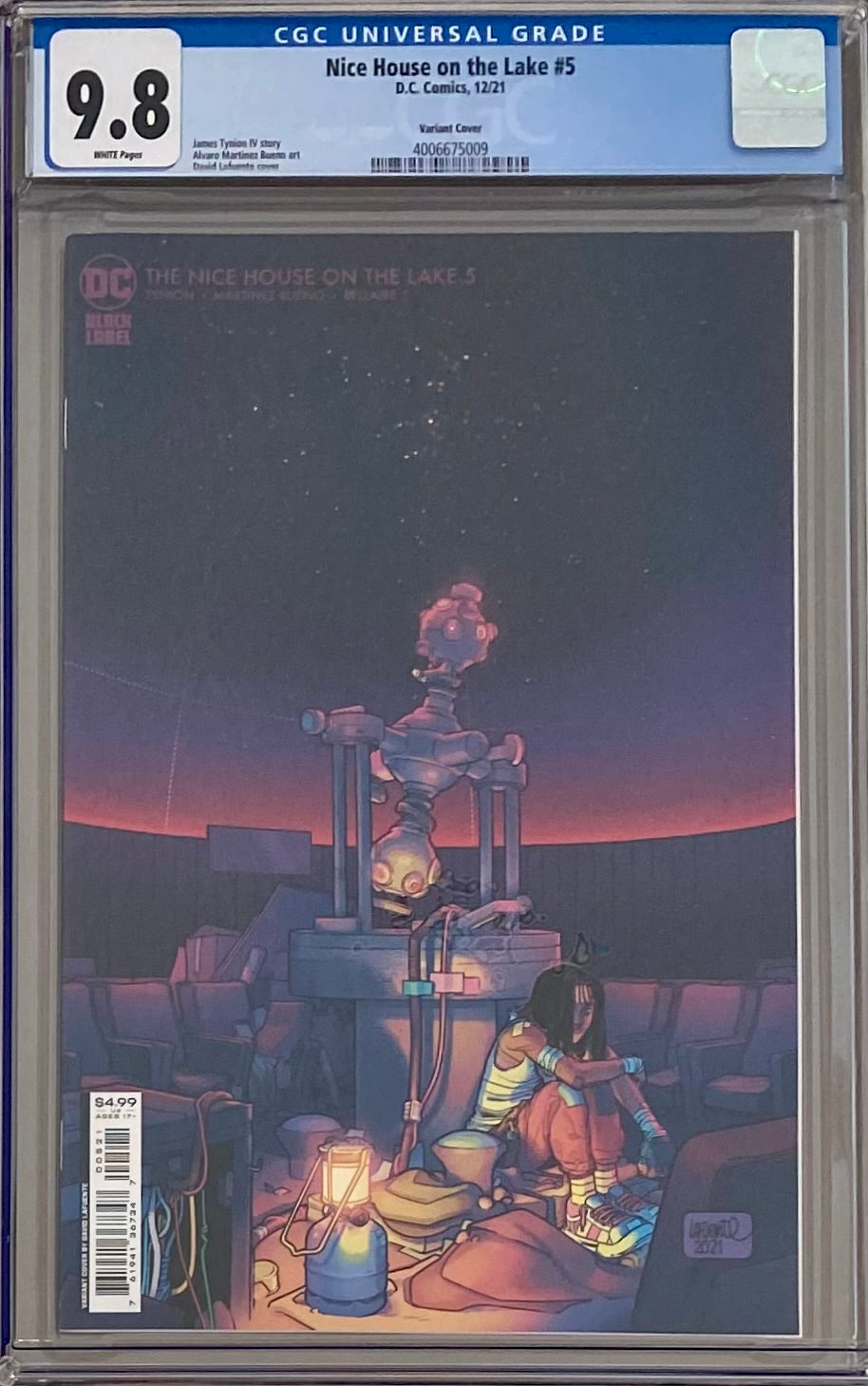 Nice House on the Lake #5 Variant CGC 9.8 - DC Black Label