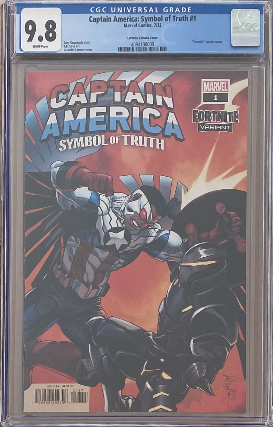 Captain America: Symbol of Truth #1 Larroca Fortnite Variant CGC 9.8