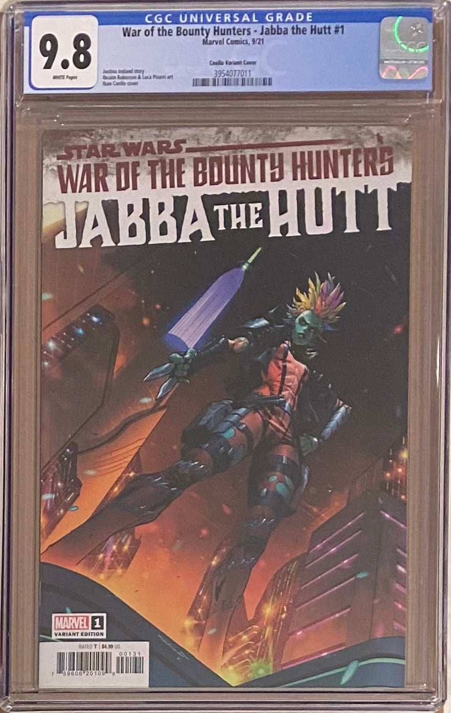 Star Wars: War of the Bounty Hunters - Jabba the Hutt #1 Coello Retailer Incentive Variant CGC 9.8