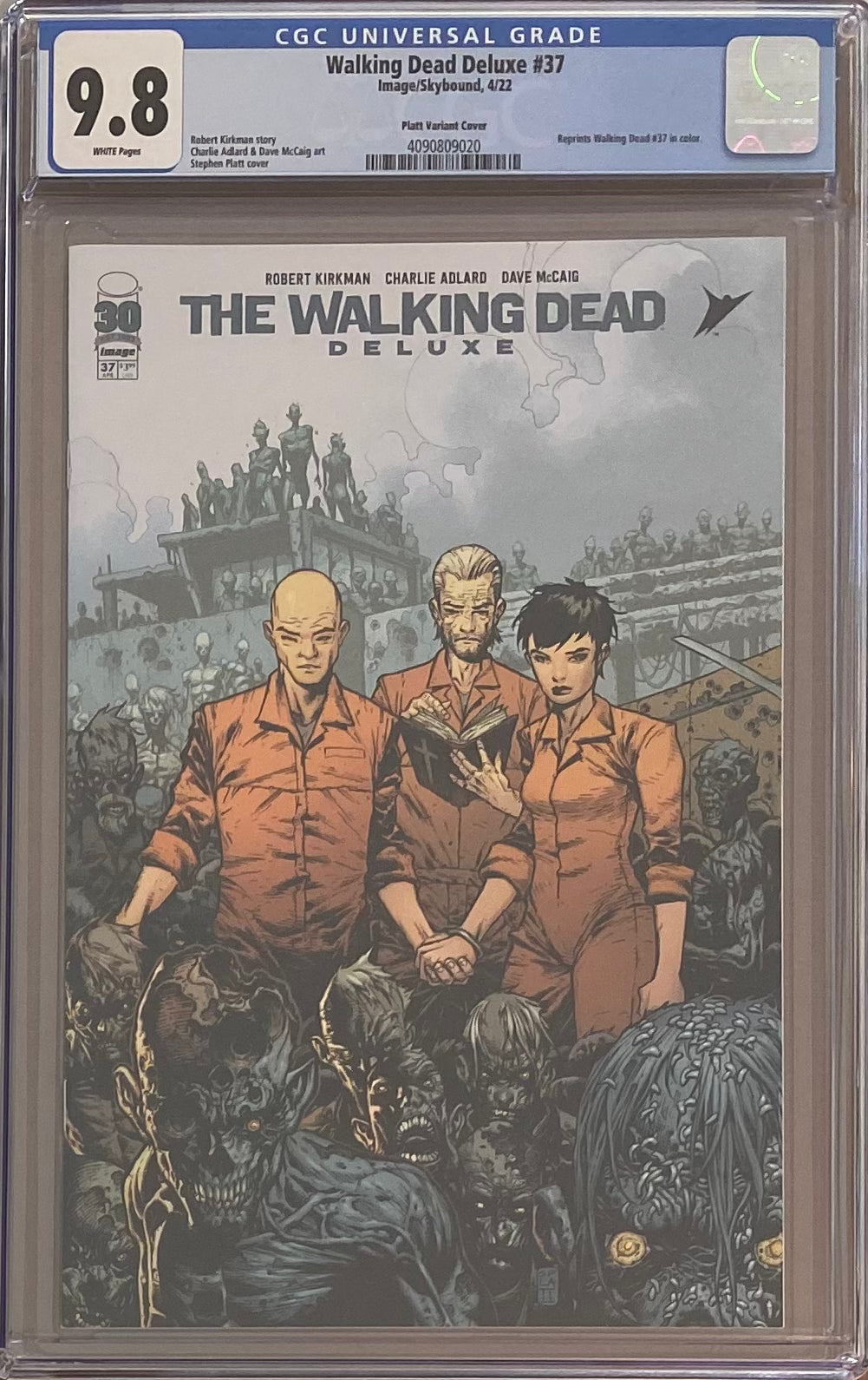 Walking Dead Deluxe #37 Platt Variant CGC 9.8