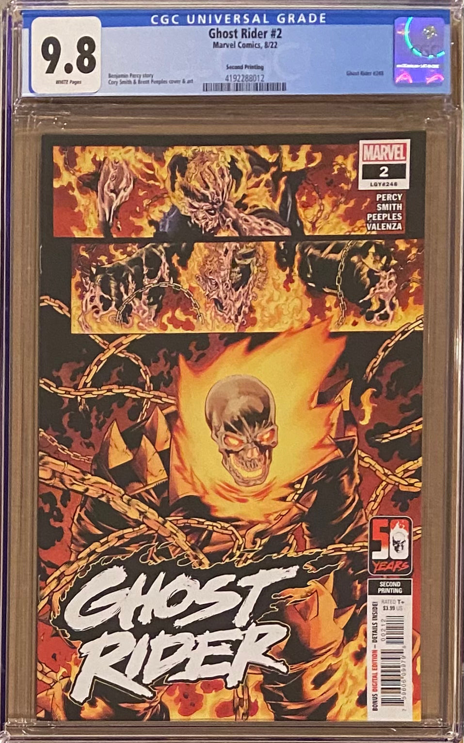 Ghost Rider #2 Second Printing CGC 9.8