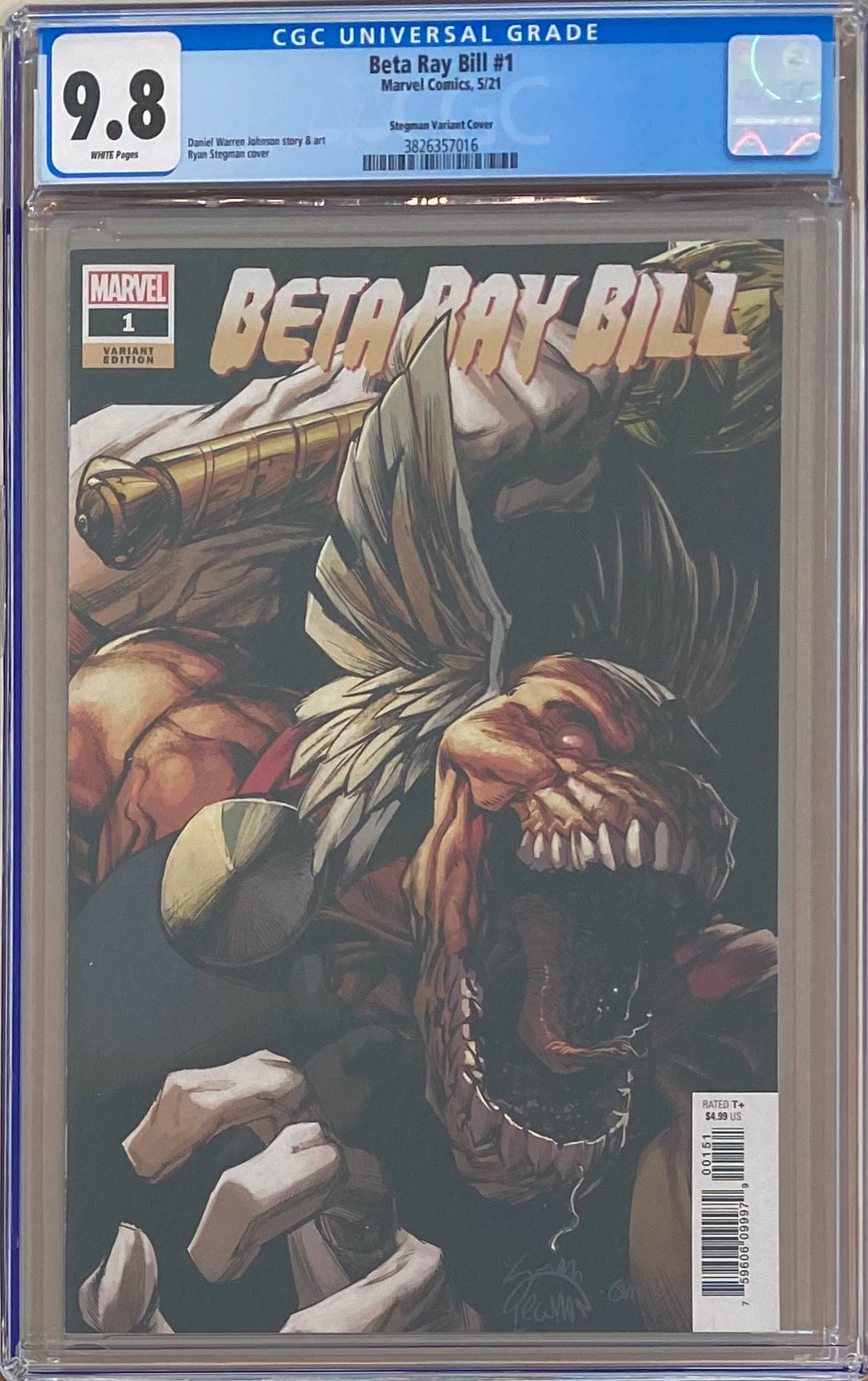 Beta Ray Bill #1 Stegman Variant CGC 9.8