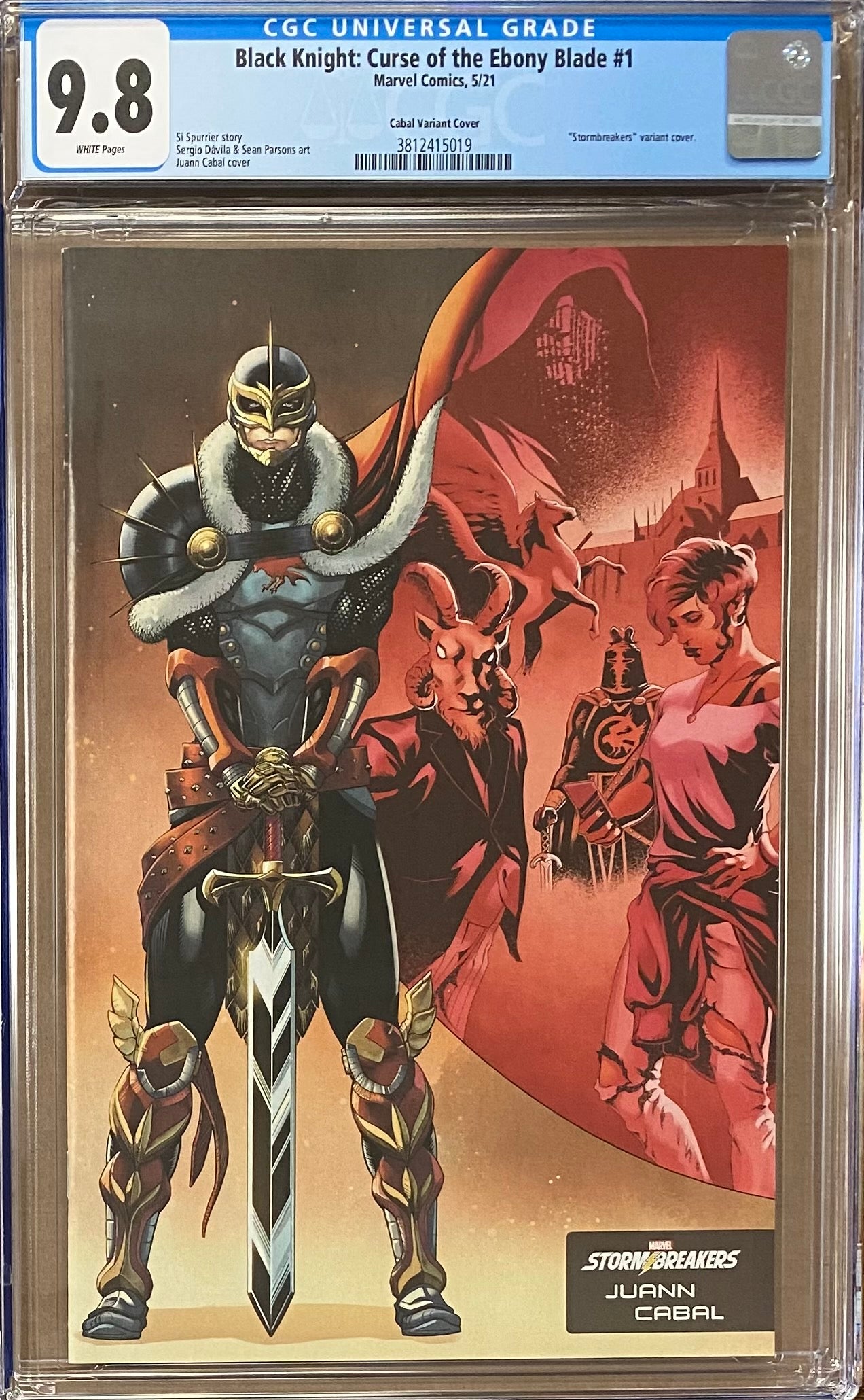 Black Knight: Curse of the Ebony Blade #13 Cabal "Stormbreakers" Variant CGC 9.8
