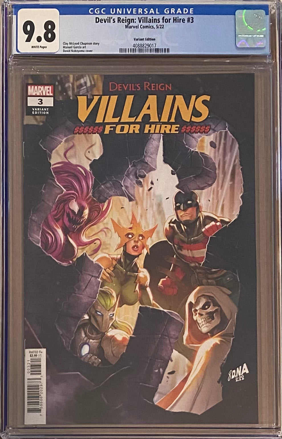 Devil's Reign: Villains for Hire #3 Variant CGC 9.8