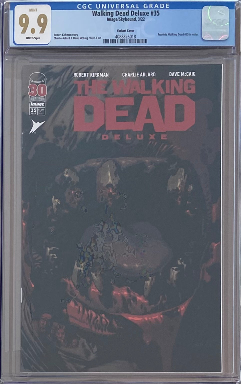 Walking Dead Deluxe #35 Variant CGC 9.9 MINT