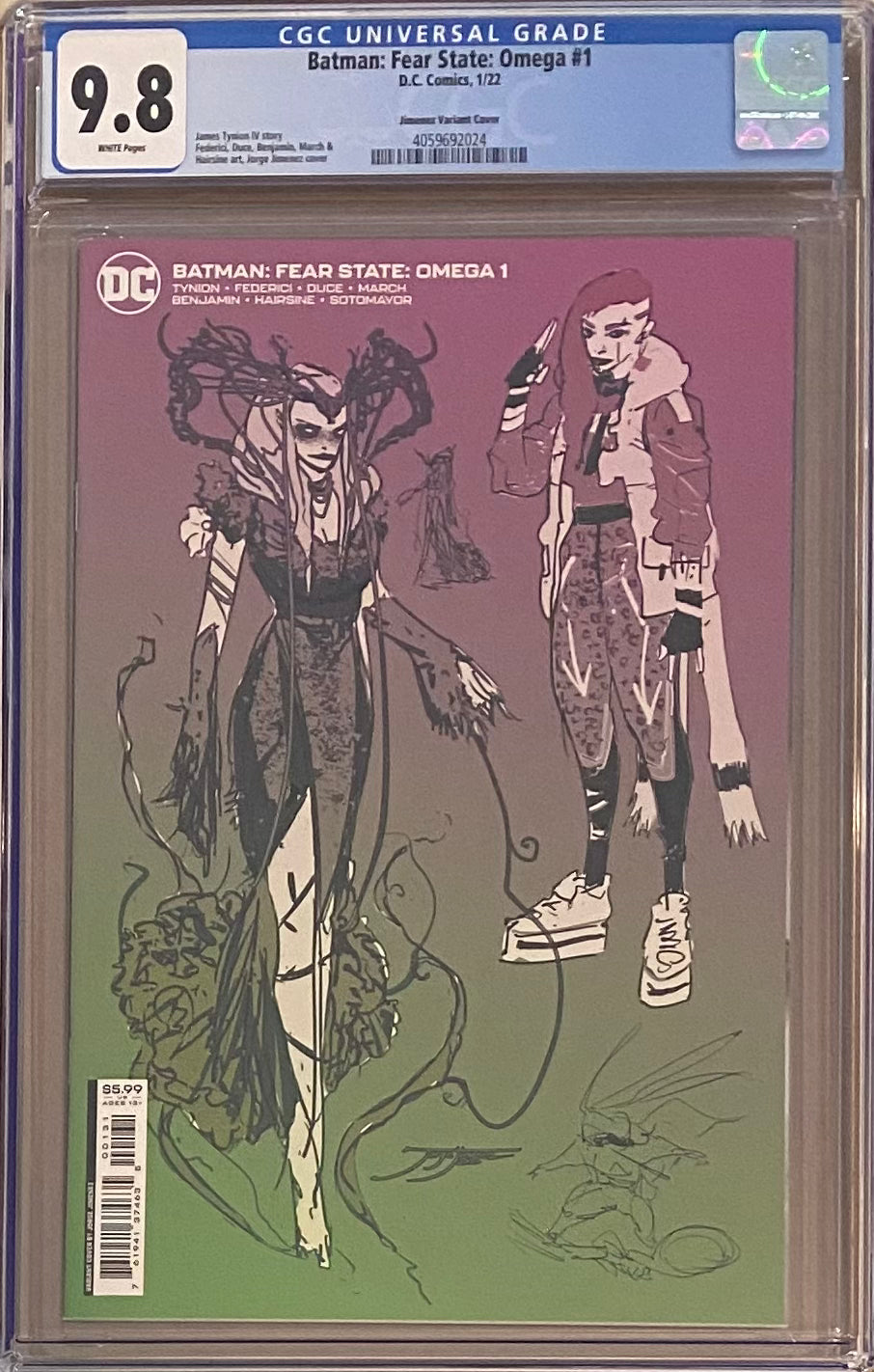 Batman: Fear State Omega #1 Jimenez 1:25 Retailer Incentive Variant CGC 9.8