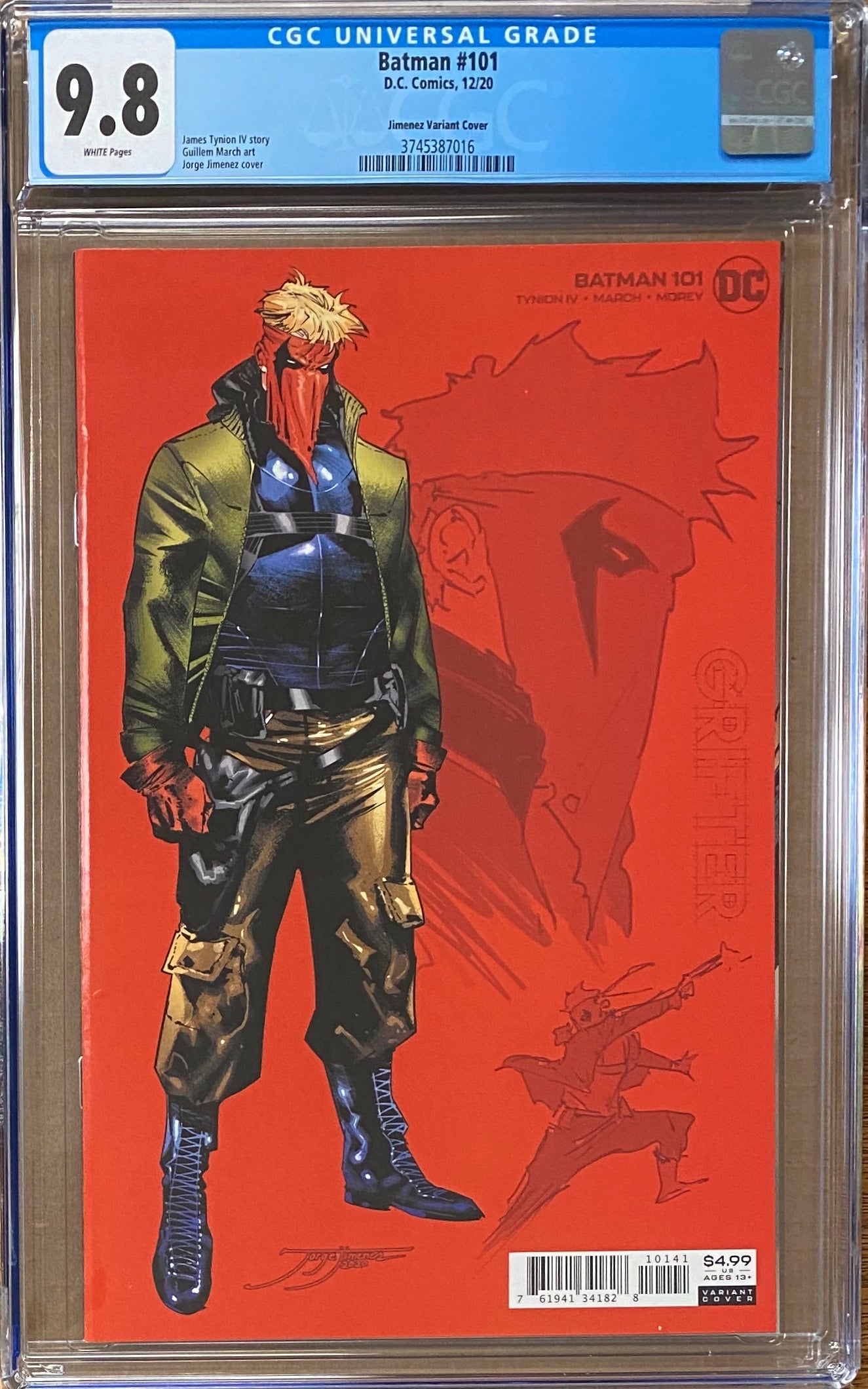 Batman #101 Jimenez 1:25 Character Variant CGC 9.8