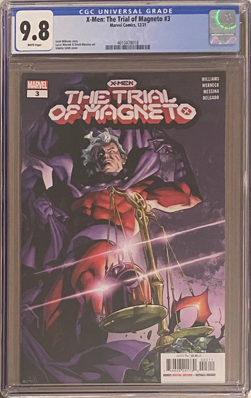 X-Men: Trial of Magneto #3 CGC 9.8