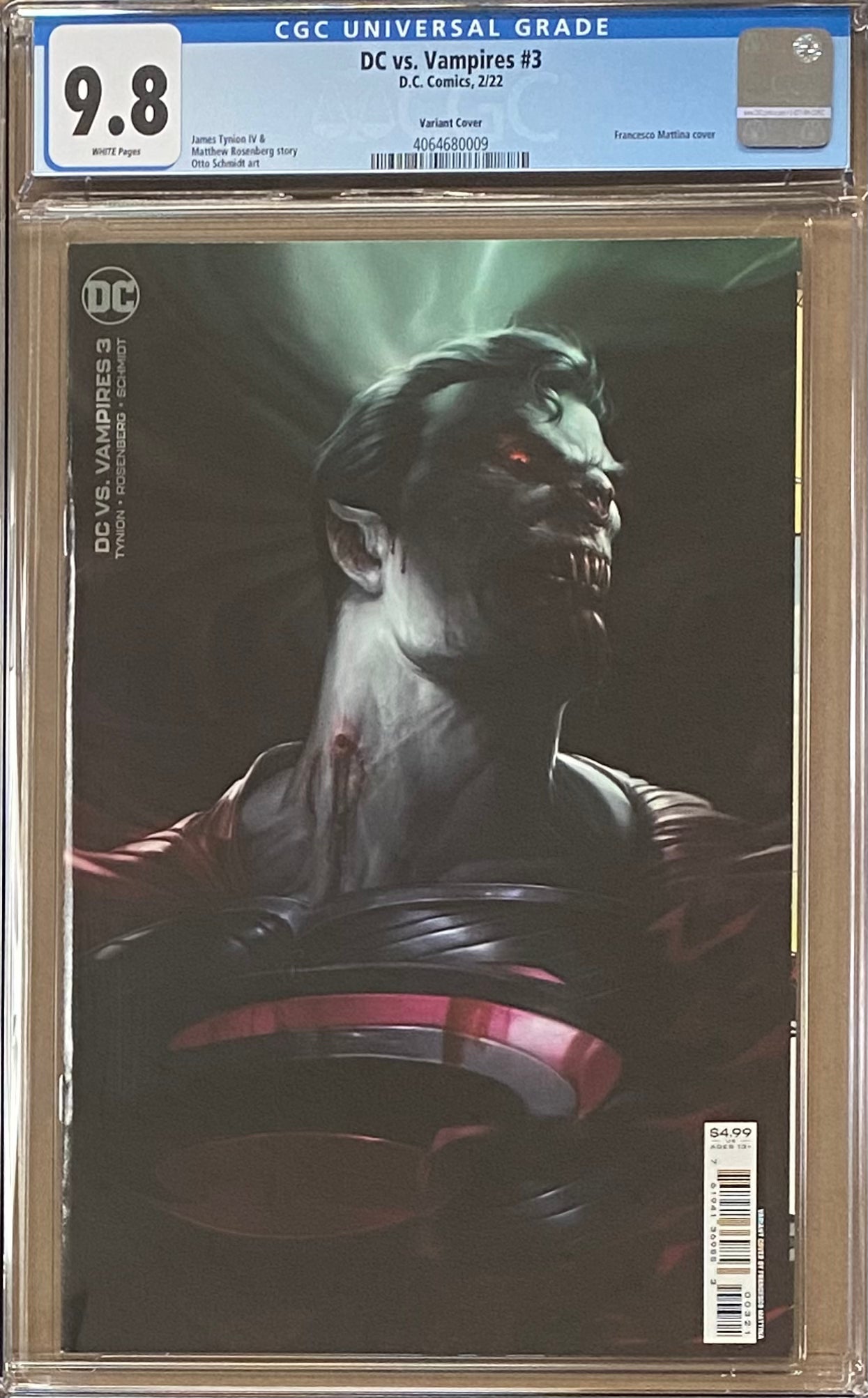 DC vs. Vampires #3 Mattina Variant CGC 9.8