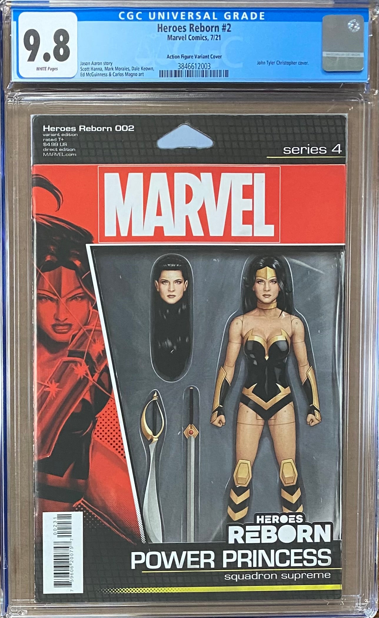 Heroes Reborn #2 Action Figure Variant CGC 9.8