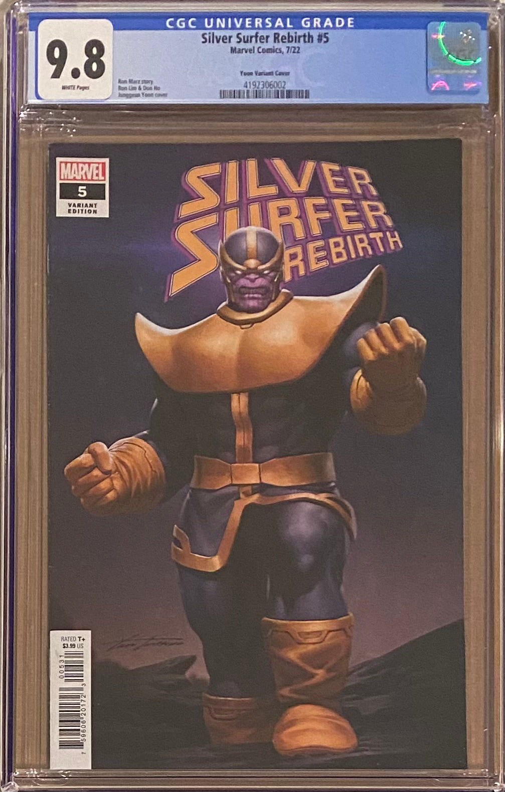 Silver Surfer: Rebirth #5 Yoon Variant CGC 9.8