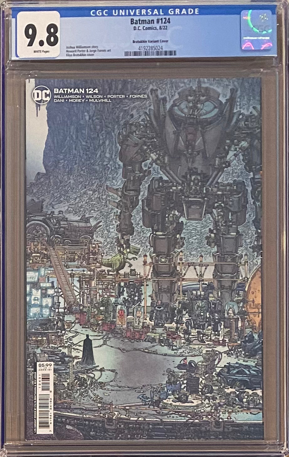 Batman #124 Bratukhin 1:25 Retailer Incentive Variant CGC 9.8