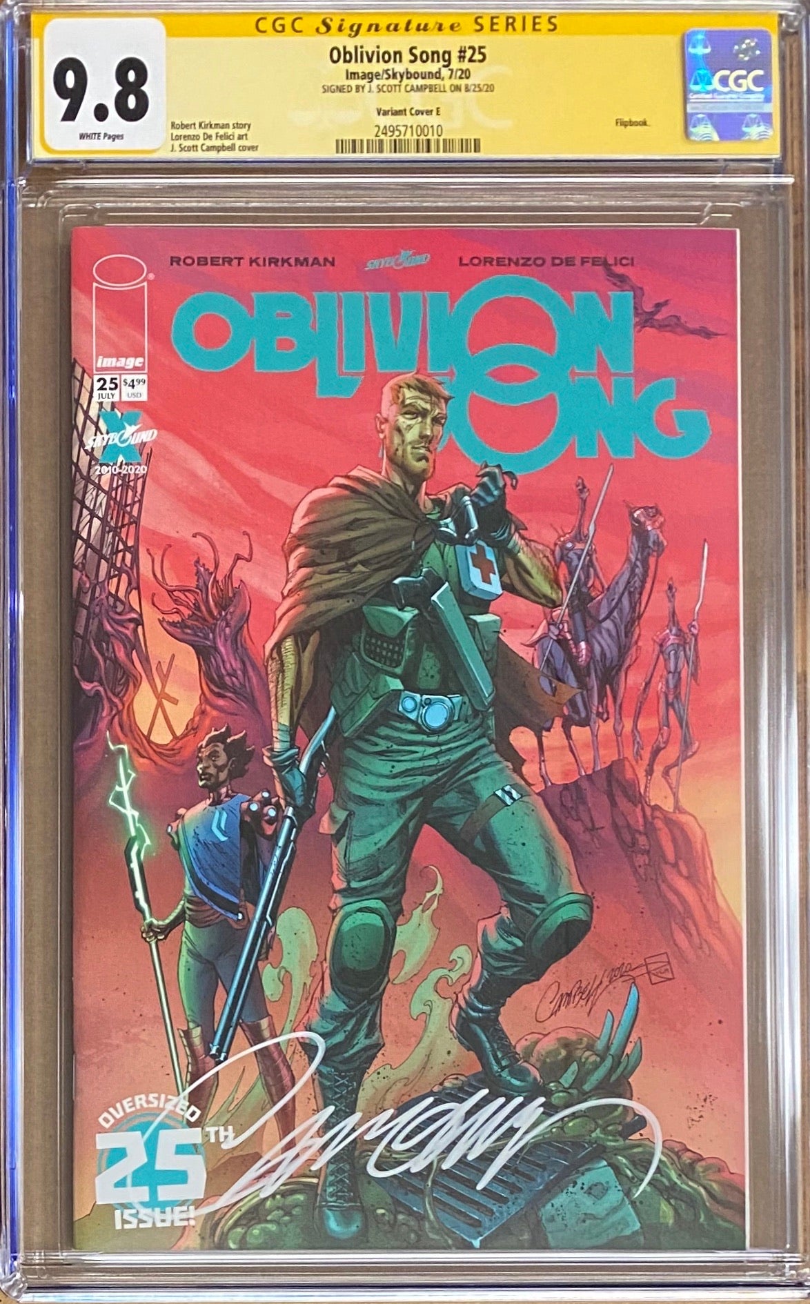 Oblivion Song #25 J. Scott Campbell Variant CGC 9.8 SS