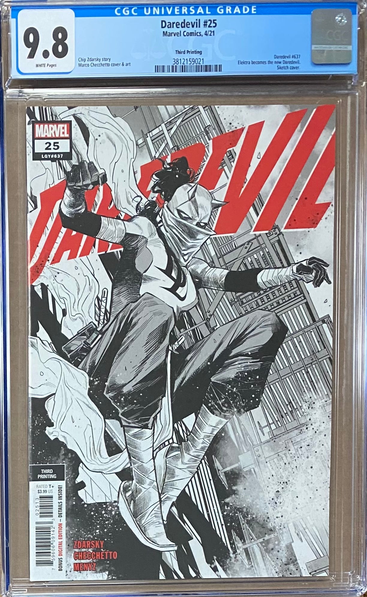 Daredevil #25 Third Printing CGC 9.8