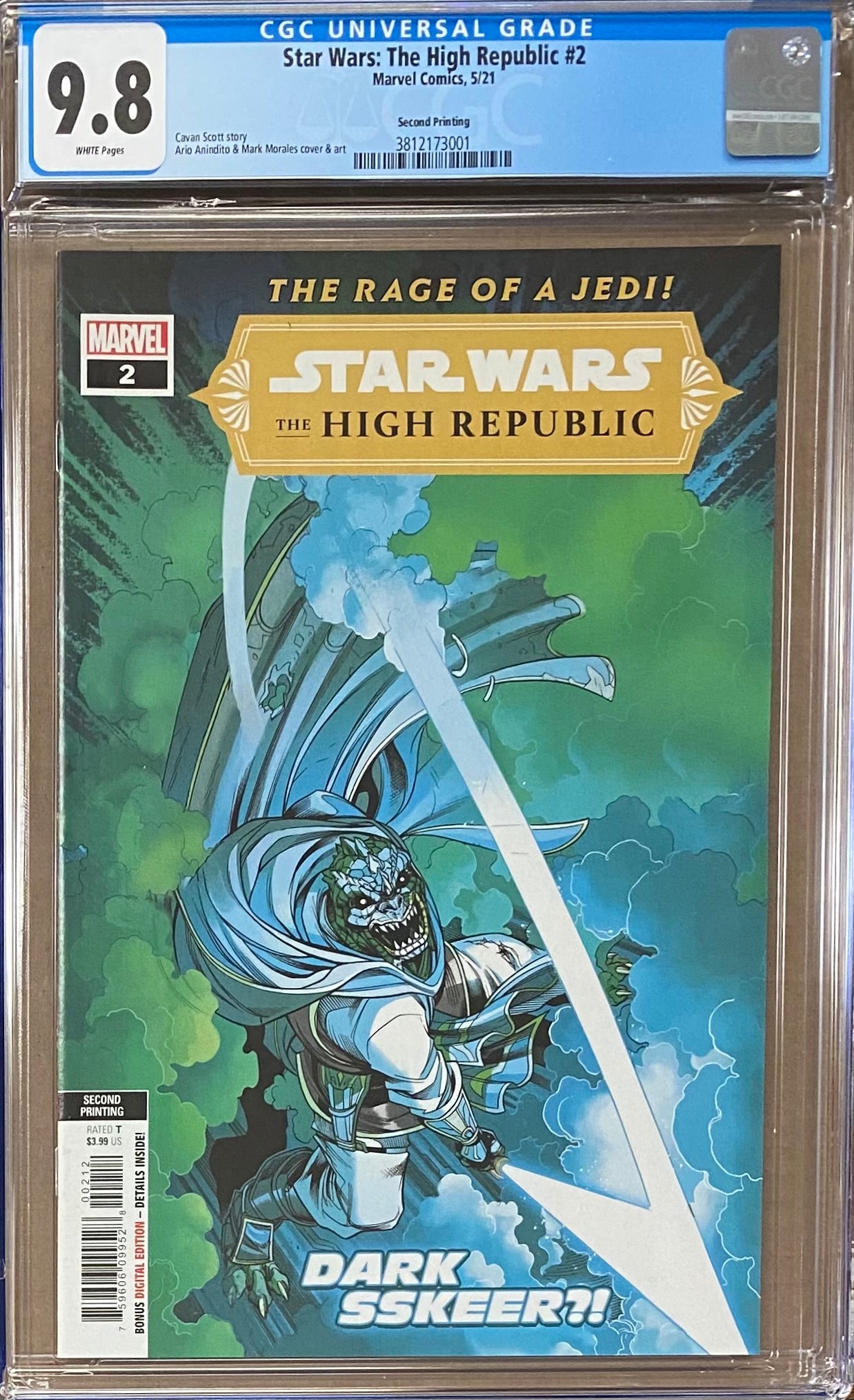 Star Wars: The High Republic #2 Second Printing CGC 9.8