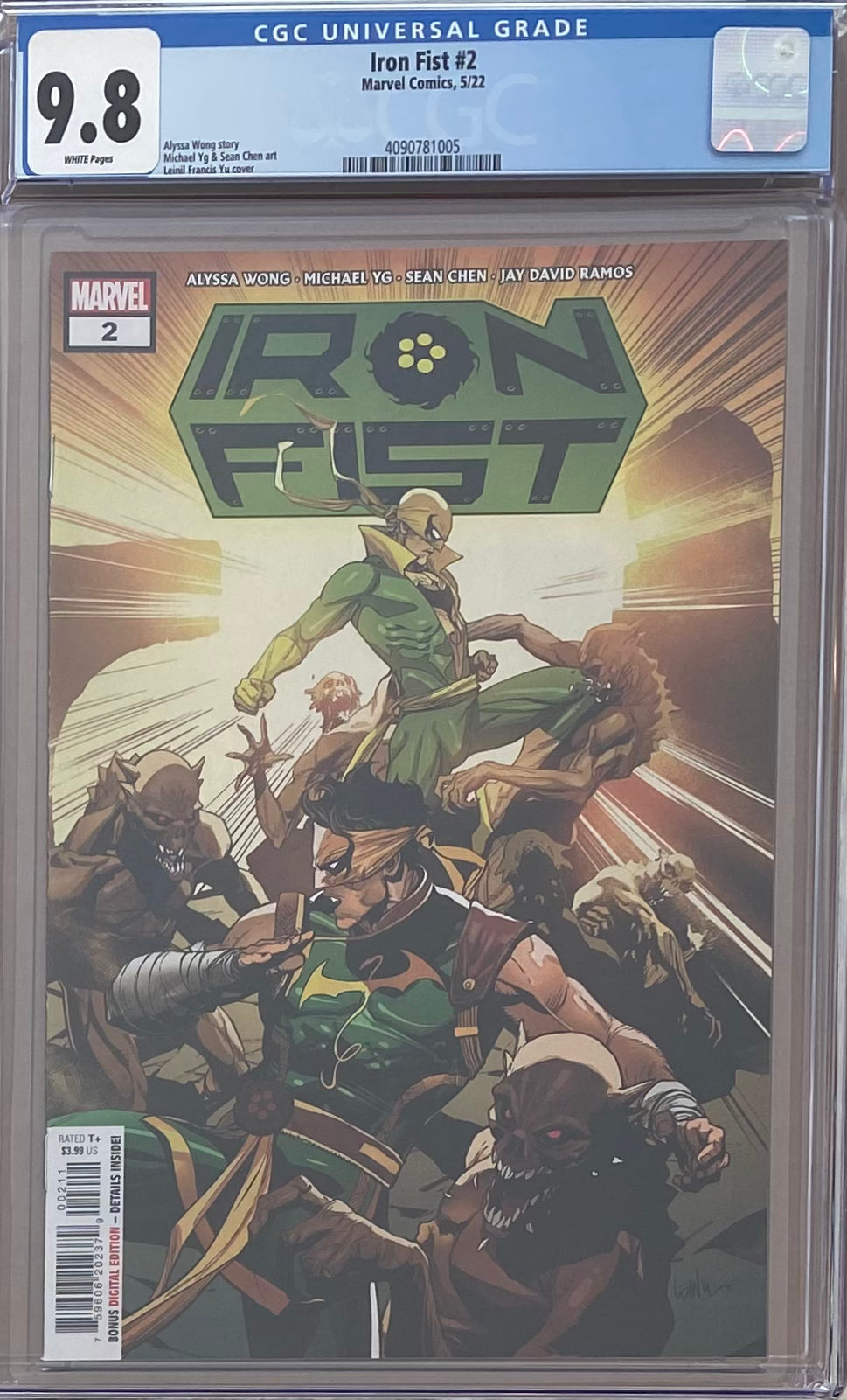 Iron Fist #2 CGC 9.8