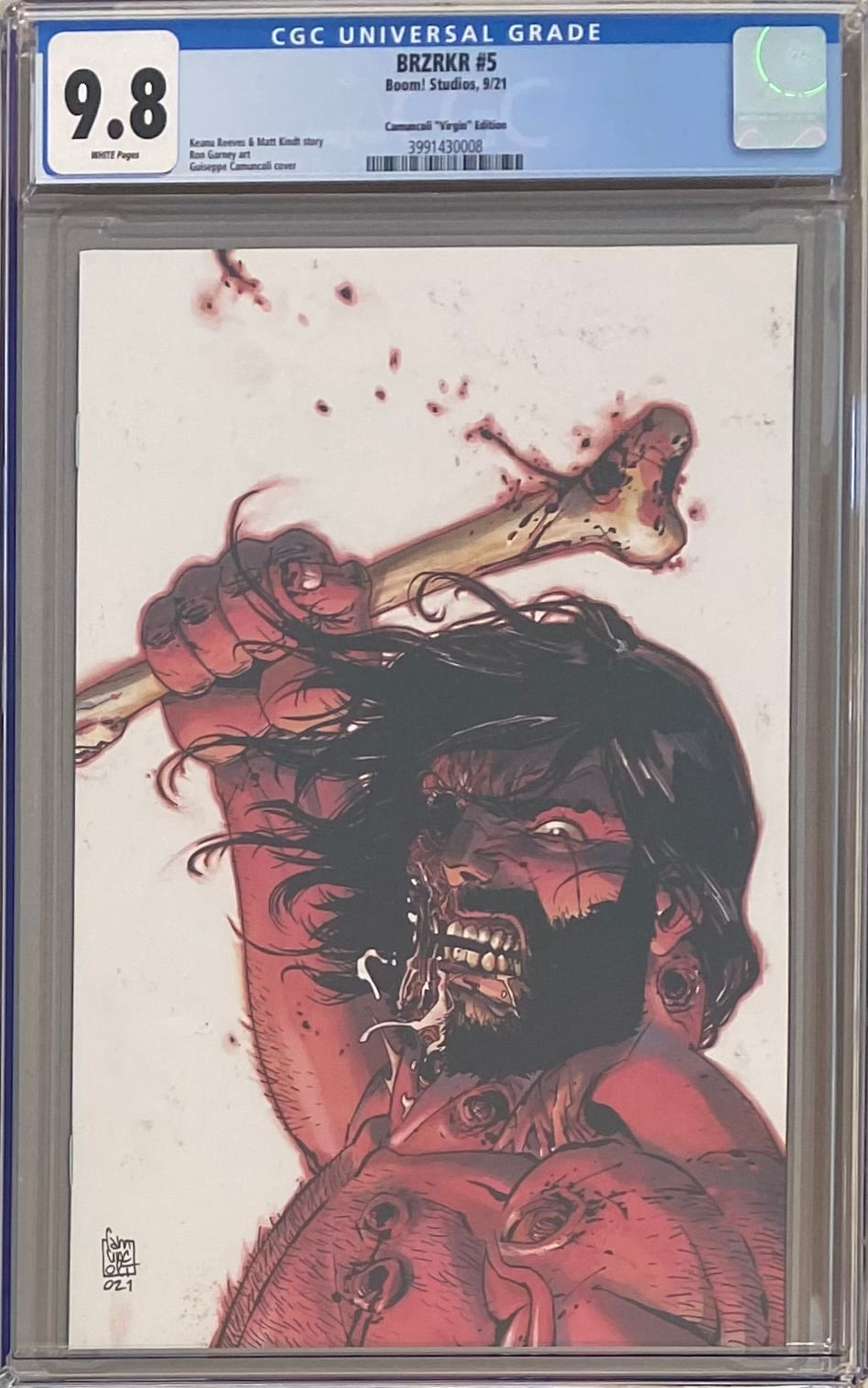BRZRKR #5 Camuncoli 1:50 Virgin Retailer Incentive Variant CGC 9.8 (Berzerker)