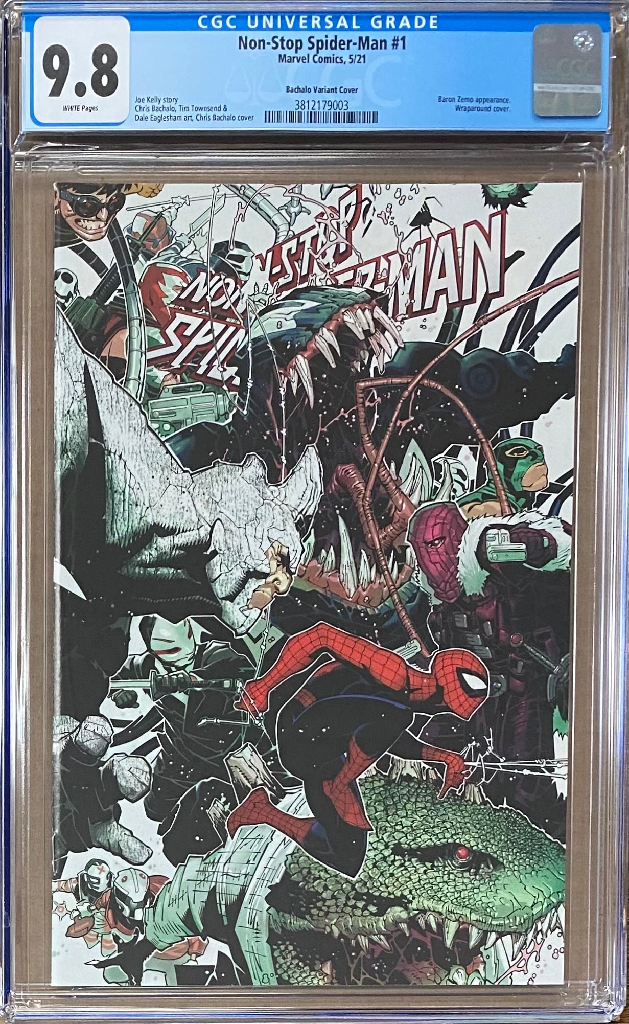 Non-Stop Spider-Man #1 Bachalo Wraparound Variant CGC 9.8