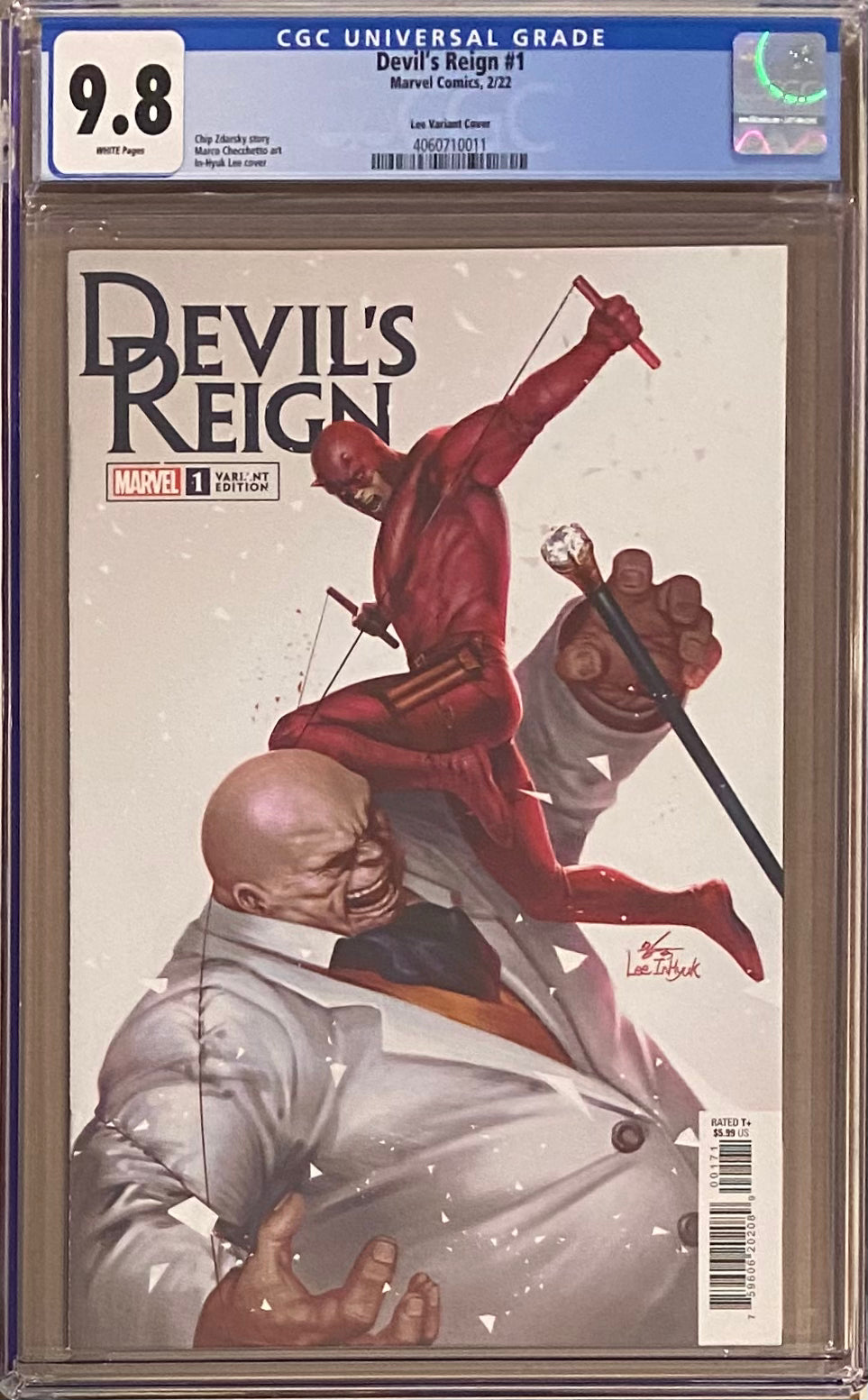 Devil's Reign #1 InHyuk Lee 1:25 Retailer Incentive Variant CGC 9.8