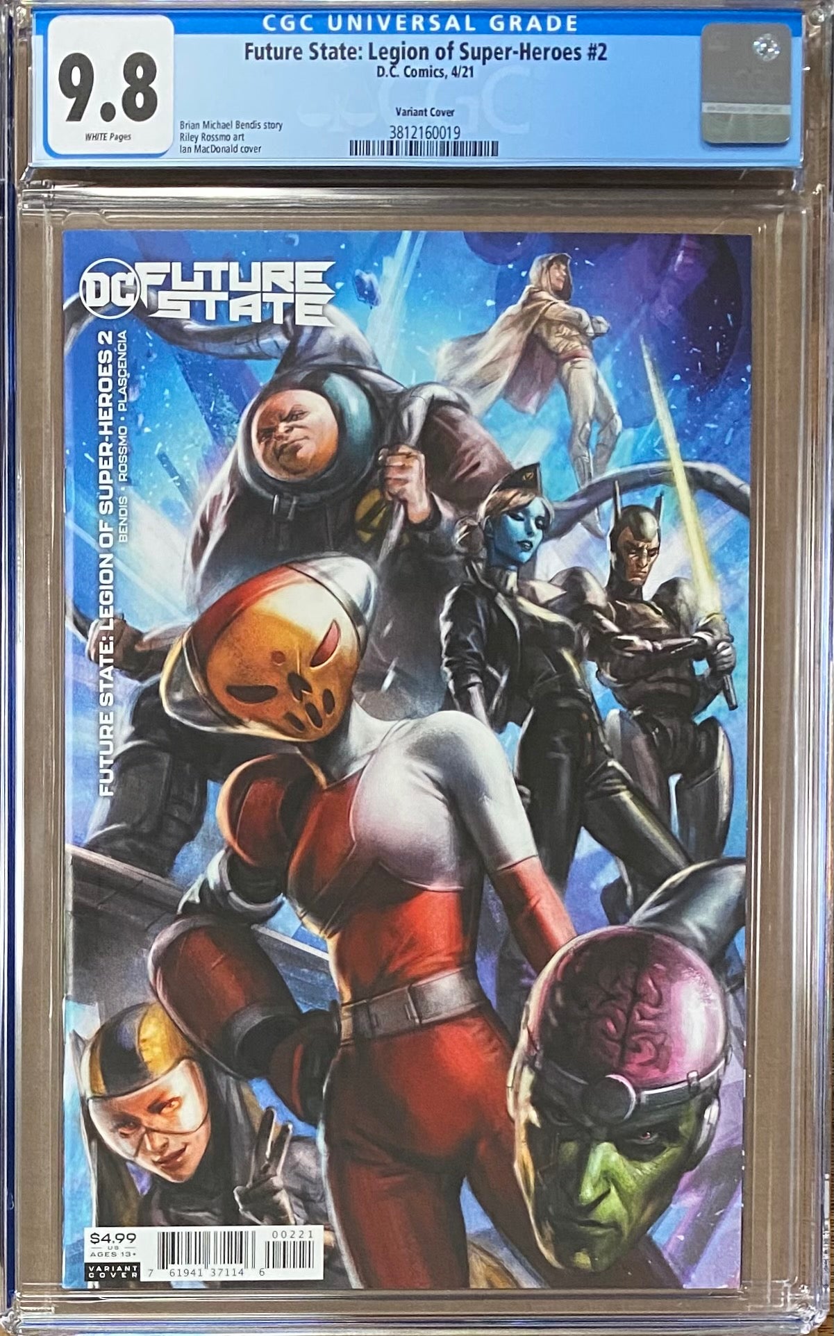 Future State: Legion of Super-Heroes #2 Variant CGC 9.8
