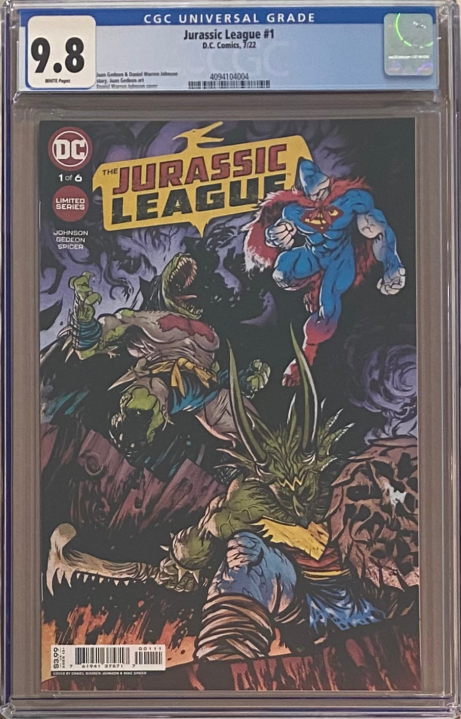 Jurassic League #1 CGC 9.8