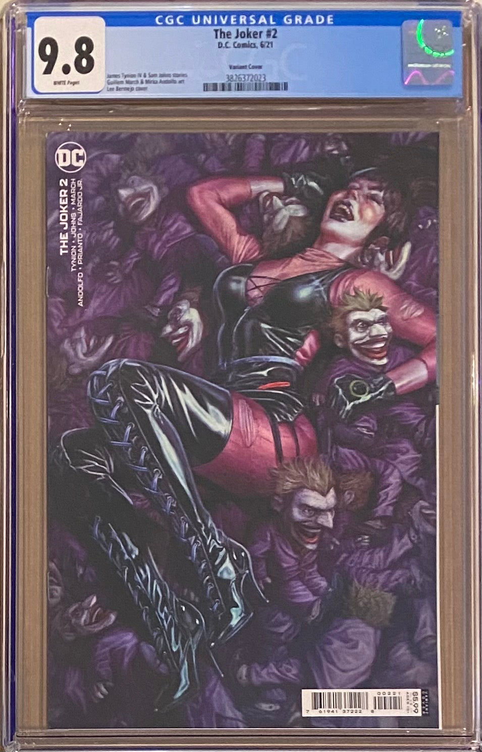 The Joker #2 Bermejo Variant CGC 9.8 - First appearance Vengeance, image size:955x1489