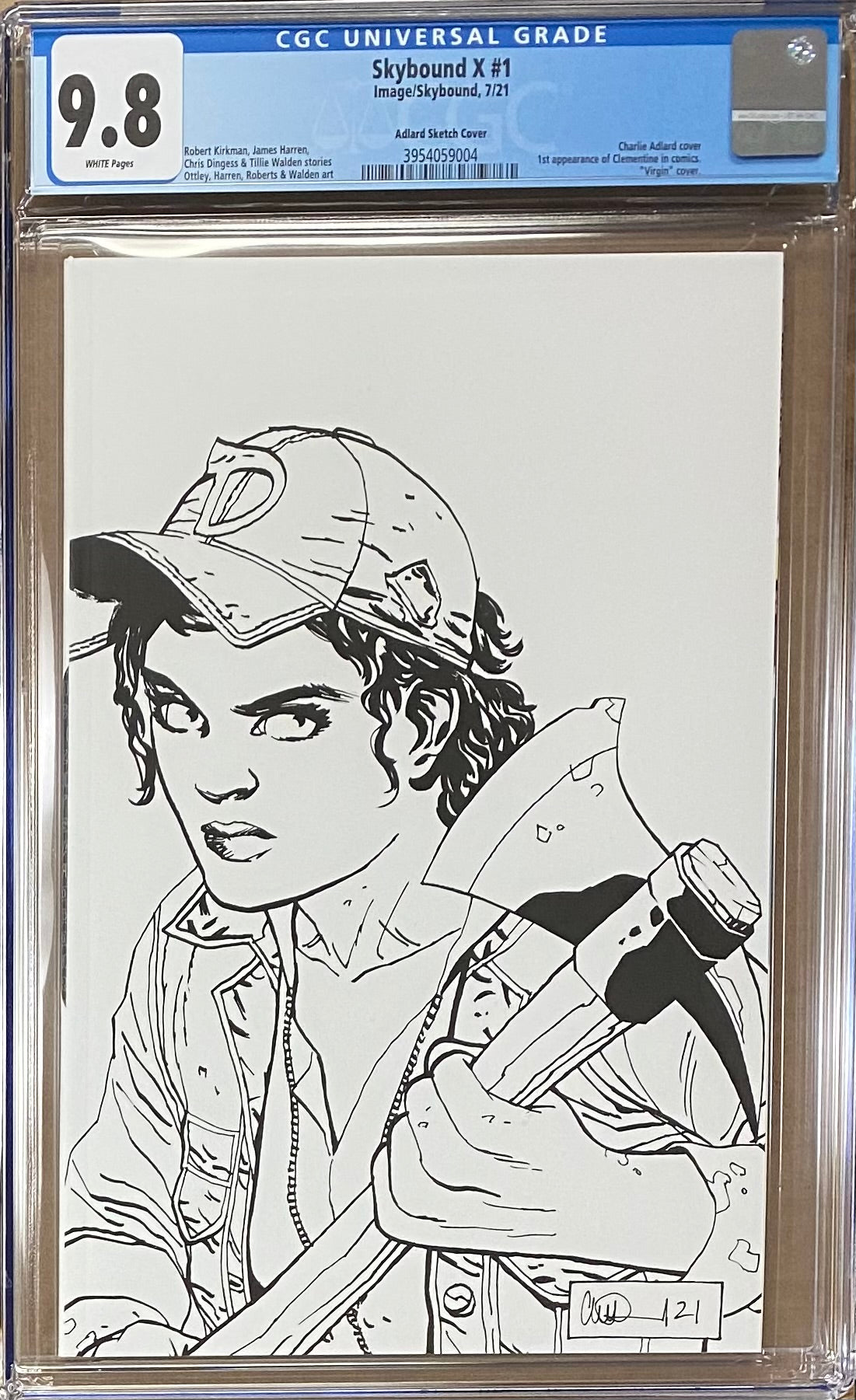 Skybound X #1 Adlard 1:10 Virgin Retailer Incentive Variant CGC 9.8