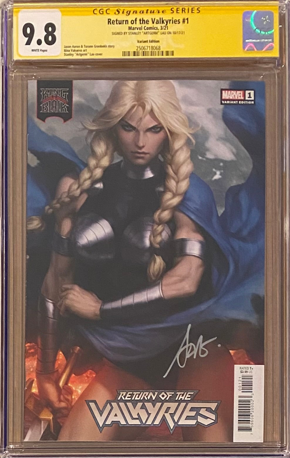King in Black: Return of the Valkyries #1 Artgerm Variant CGC 9.8 SS