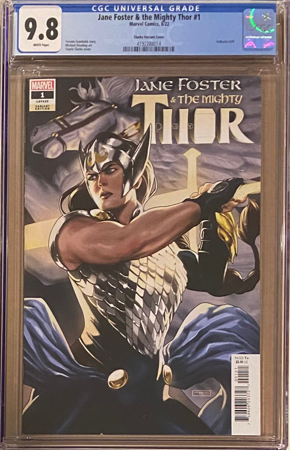 Jane Foster & The Mighty Thor #1 Clarke 1:50 Retailer Incentive Variant CGC 9.8