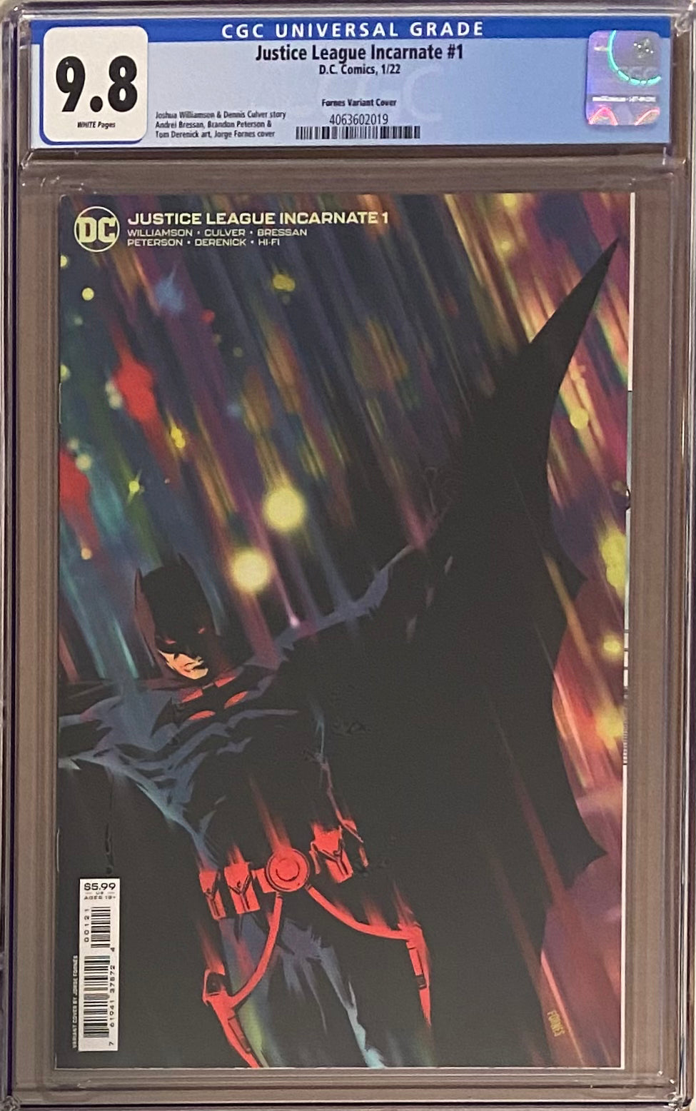 Justice League Incarnate #1 Fornes Variant CGC 9.8 - 1st Dr. Multiverse