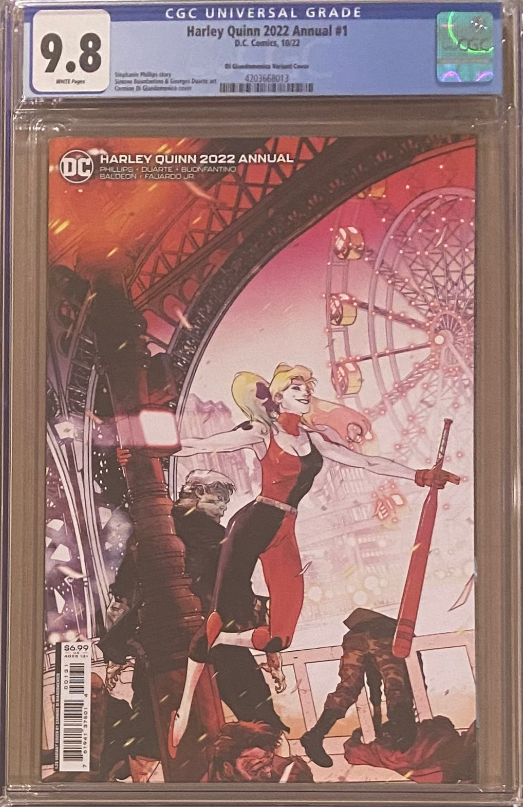 Harley Quinn 2022 Annual #1 Di Giandomenico 1:25 Retailer Incentive Variant CGC 9.8