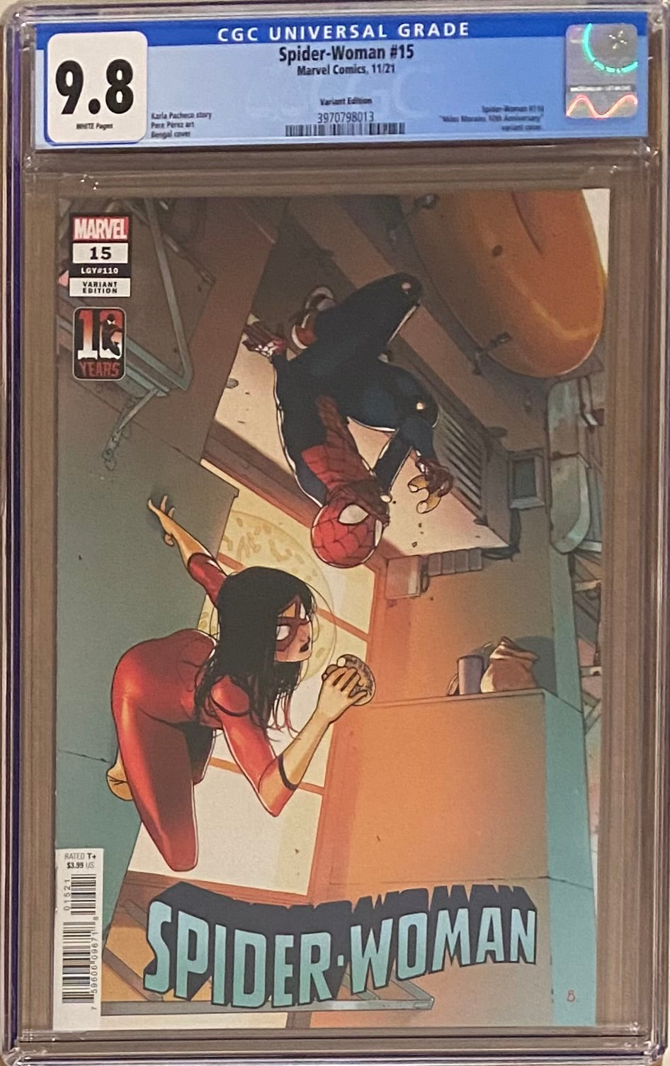 Spider-Woman #15 Miles Morales 10th Anniversary Variant CGC 9.8