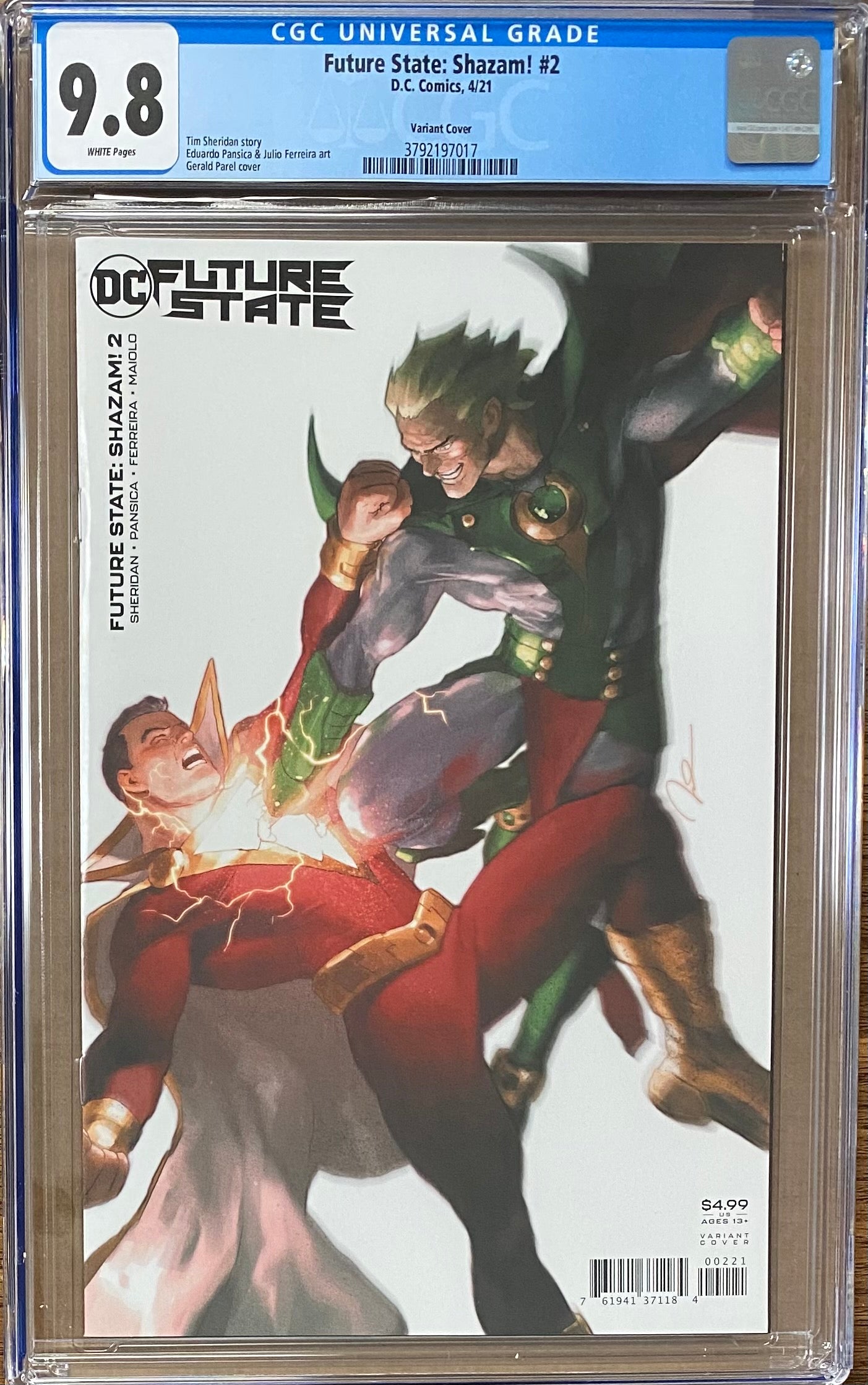 Future State: SHAZAM! #2 Variant CGC 9.8