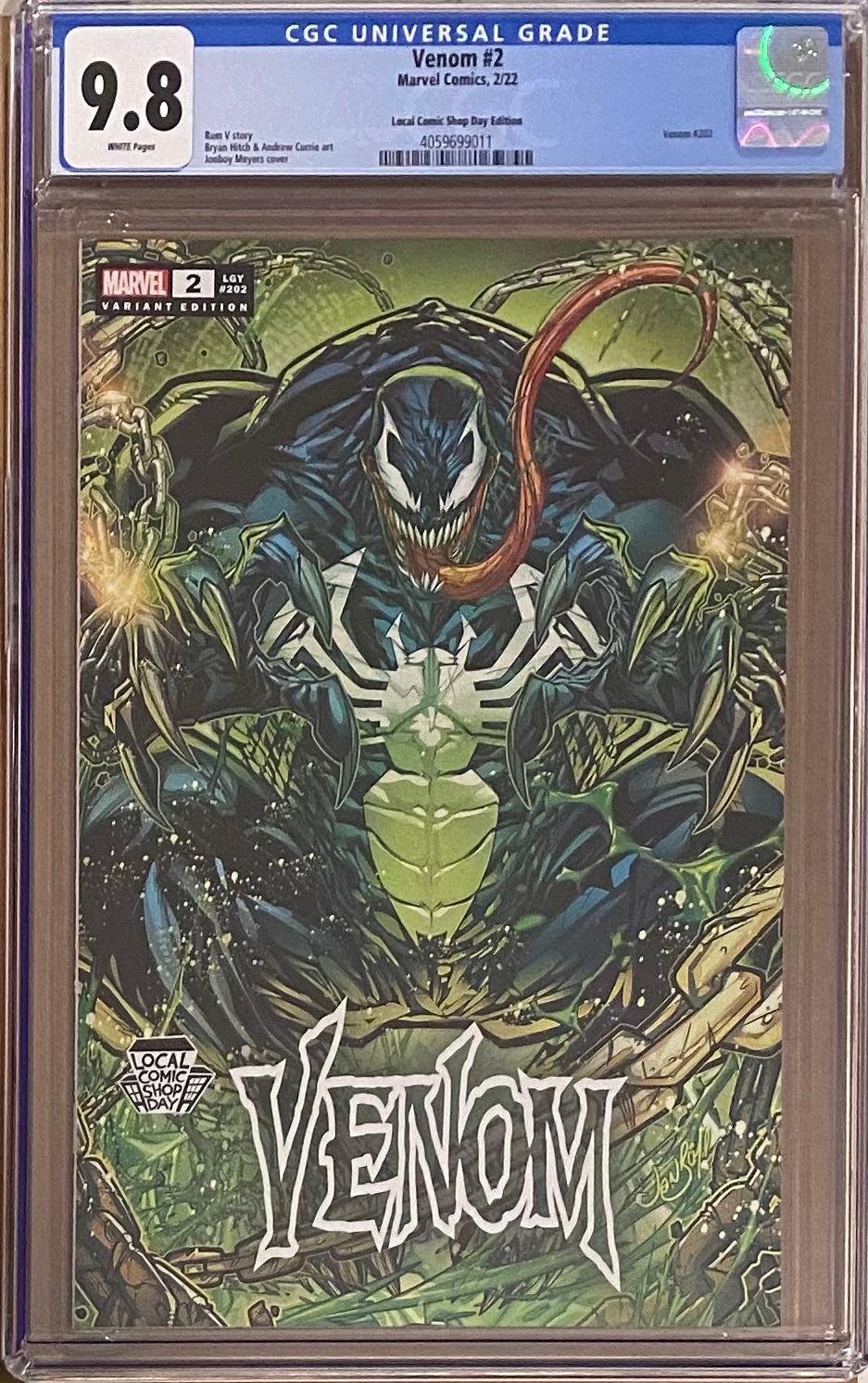 Venom #2 JonBoy Meyers LCSD Variant CGC 9.8