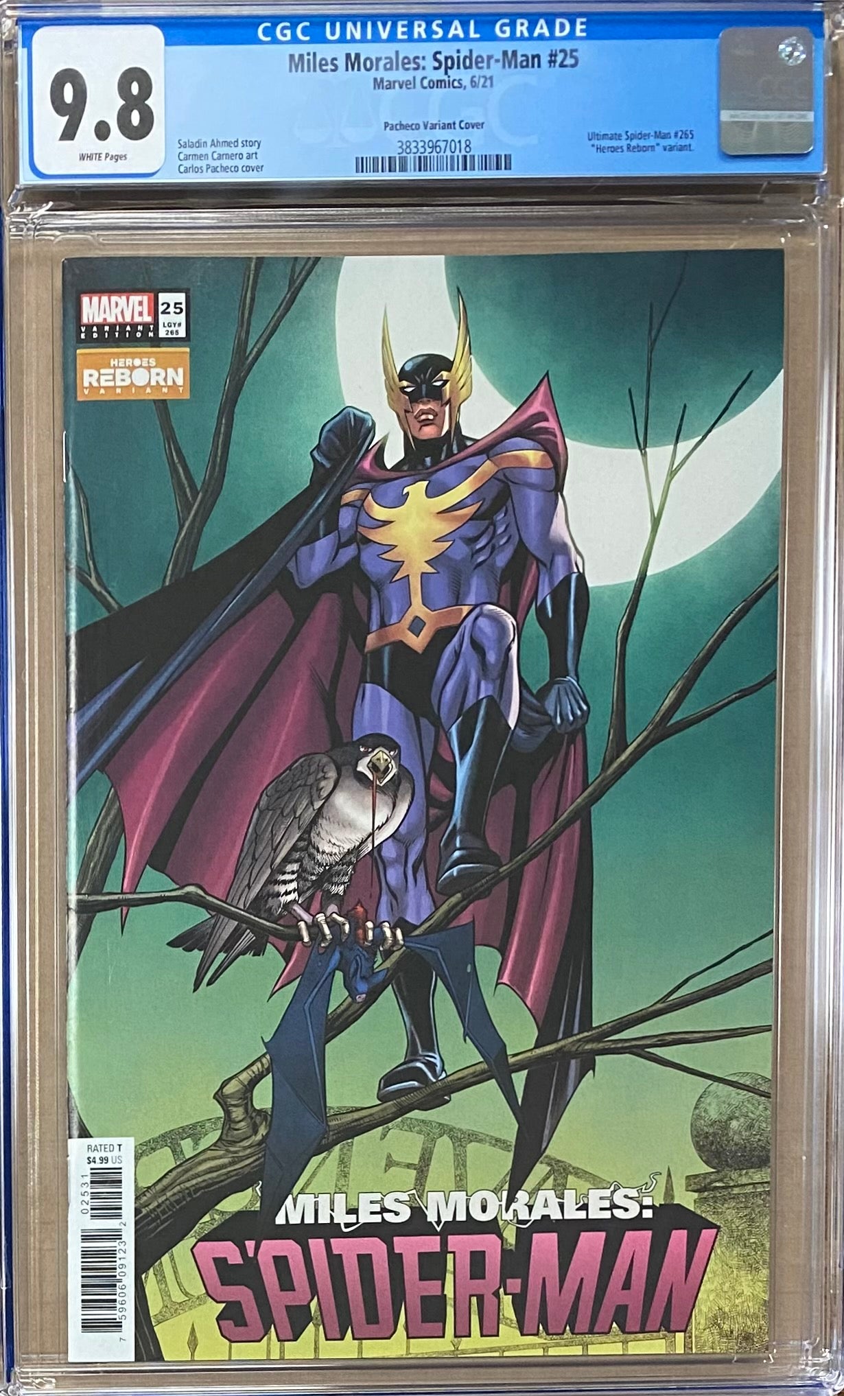 Miles Morales: Spider-Man #25 Pacheco "Heroes Reborn" Variant CGC 9.8