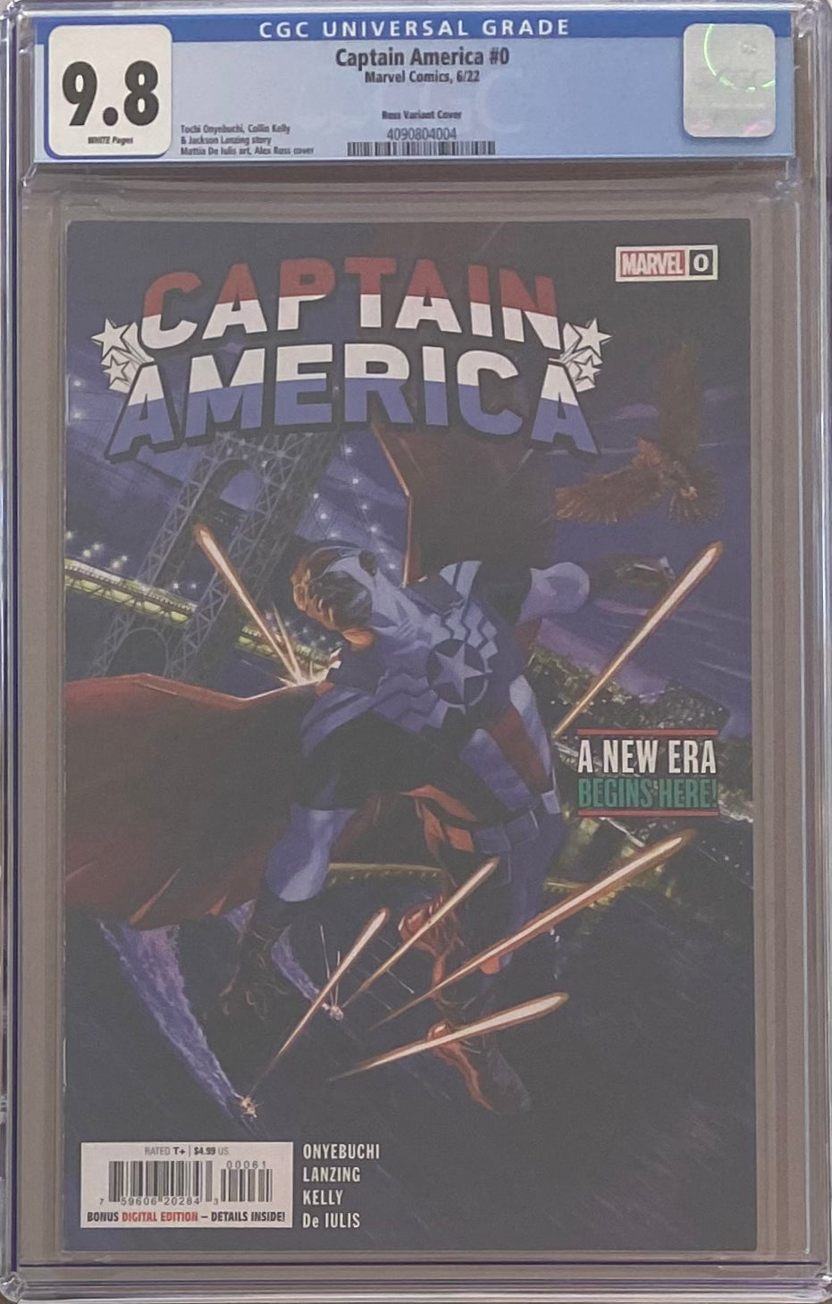 Captain America #0 Ross Sam Wilson Variant CGC 9.8
