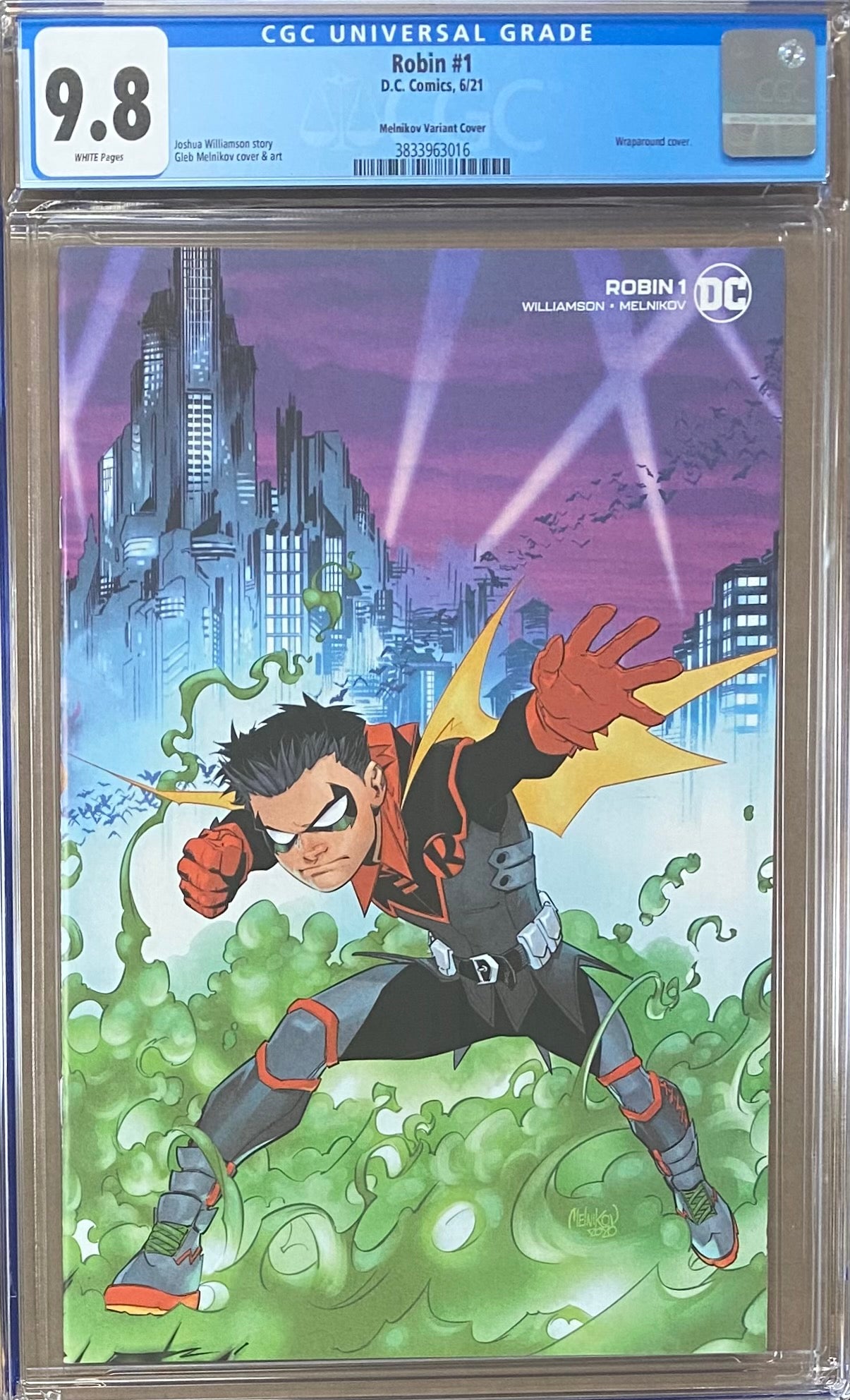 Robin #1 Wraparound Variant CGC 9.8 - First Appearance Flatline