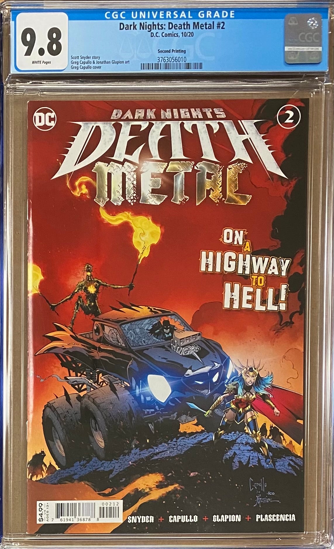 Dark Nights Death Metal #2 Second Printing CGC 9.8