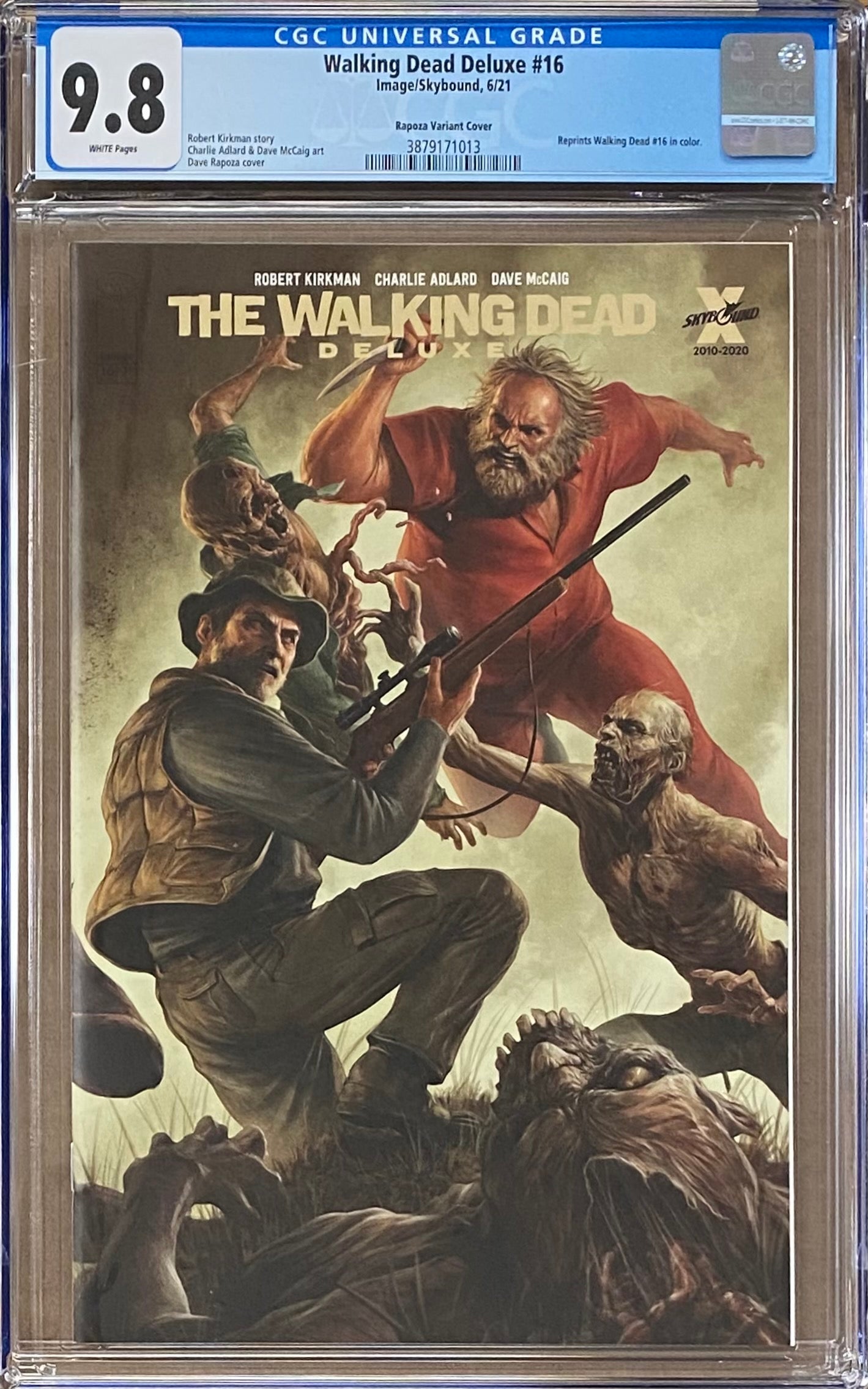 Walking Dead Deluxe #16 Rapoza Variant CGC 9.8