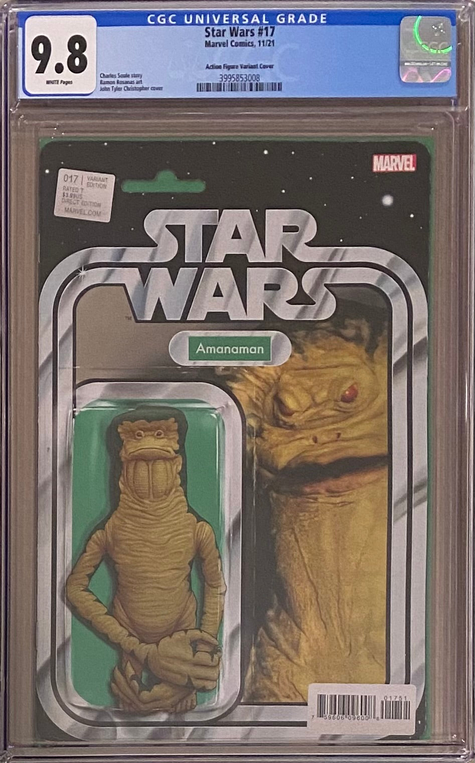 Star Wars #17 Action Figure Variant CGC 9.8 - War of the Bounty Hunters