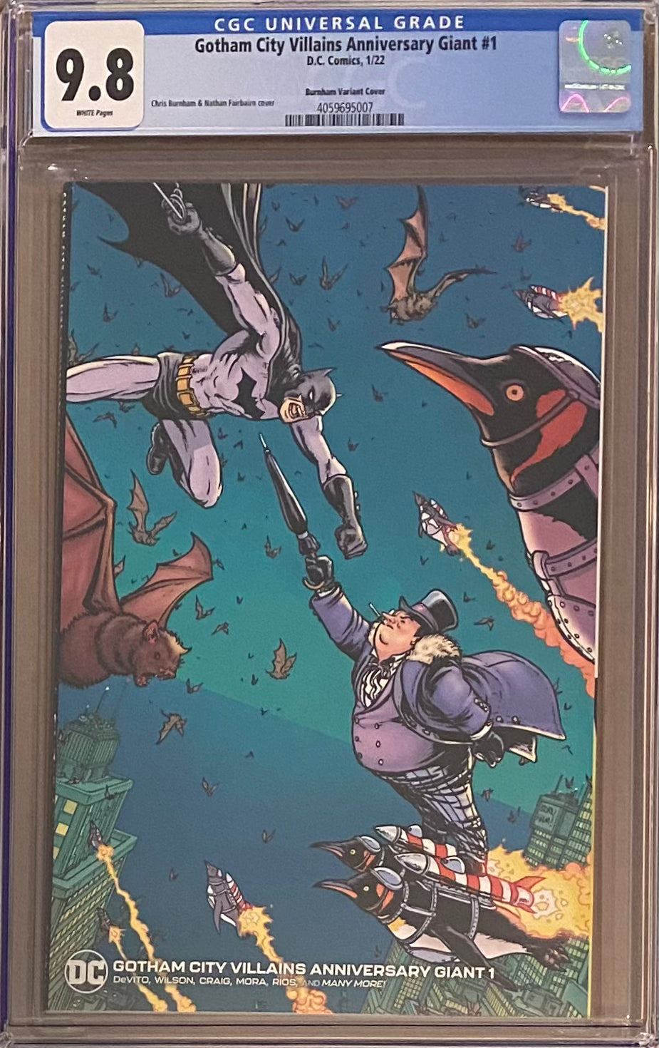 Gotham City Villains #1 Burnham 1:50 Retailer Incentive Variant CGC 9.8