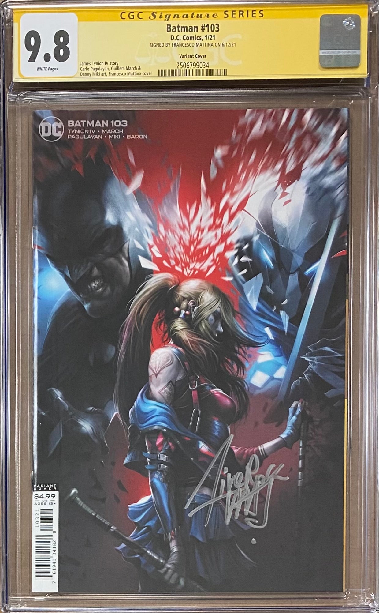 Batman #103 Mattina Variant CGC 9.8 SS