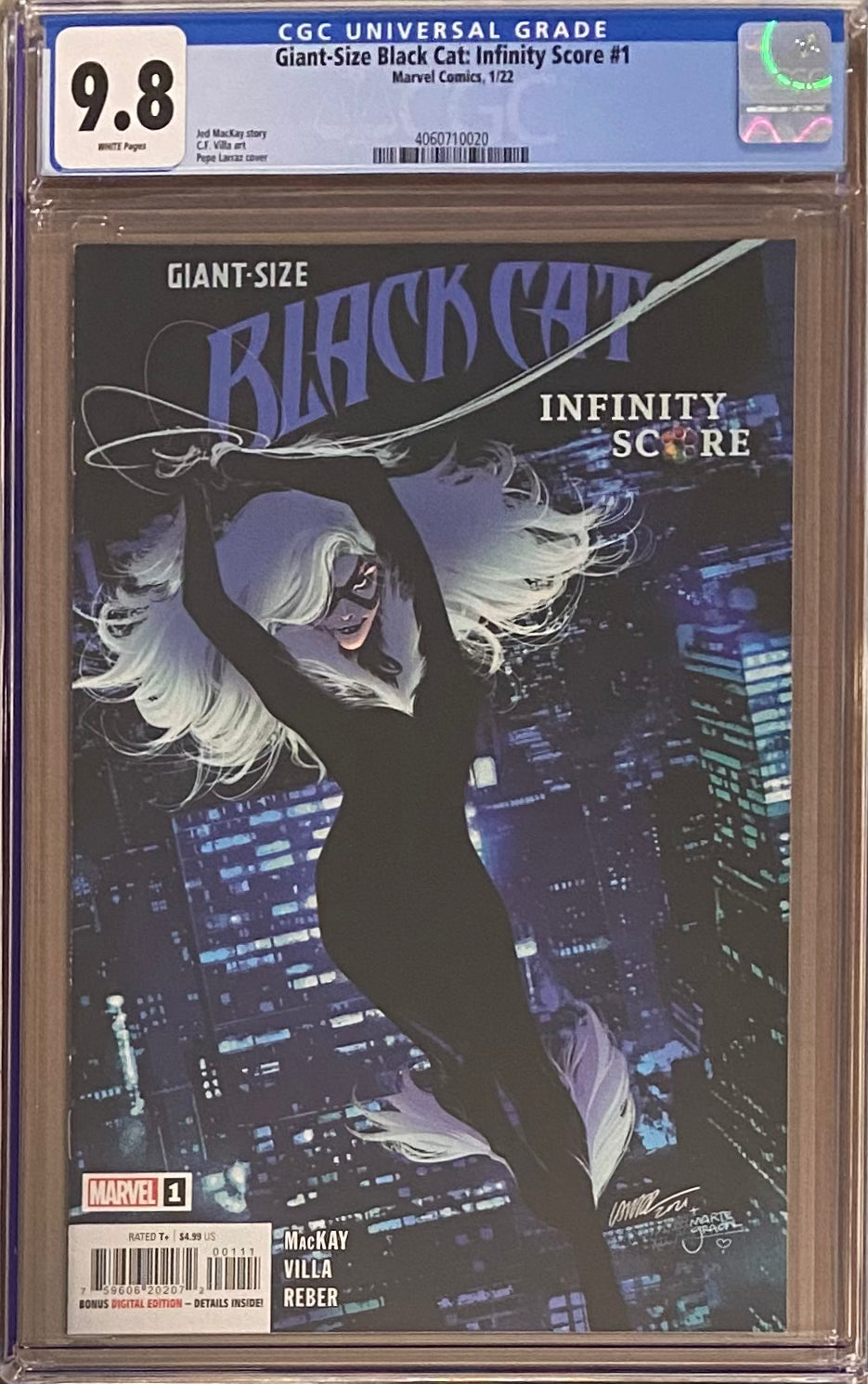 Giant Size Black Cat: Infinity Score #1 CGC 9.8