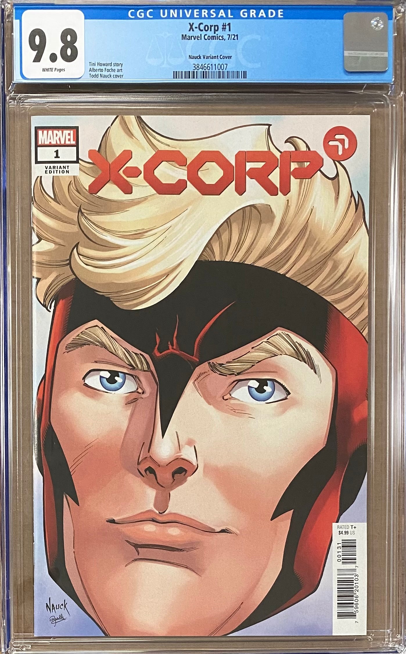 X-Corp #1 Nauck Variant CGC 9.8