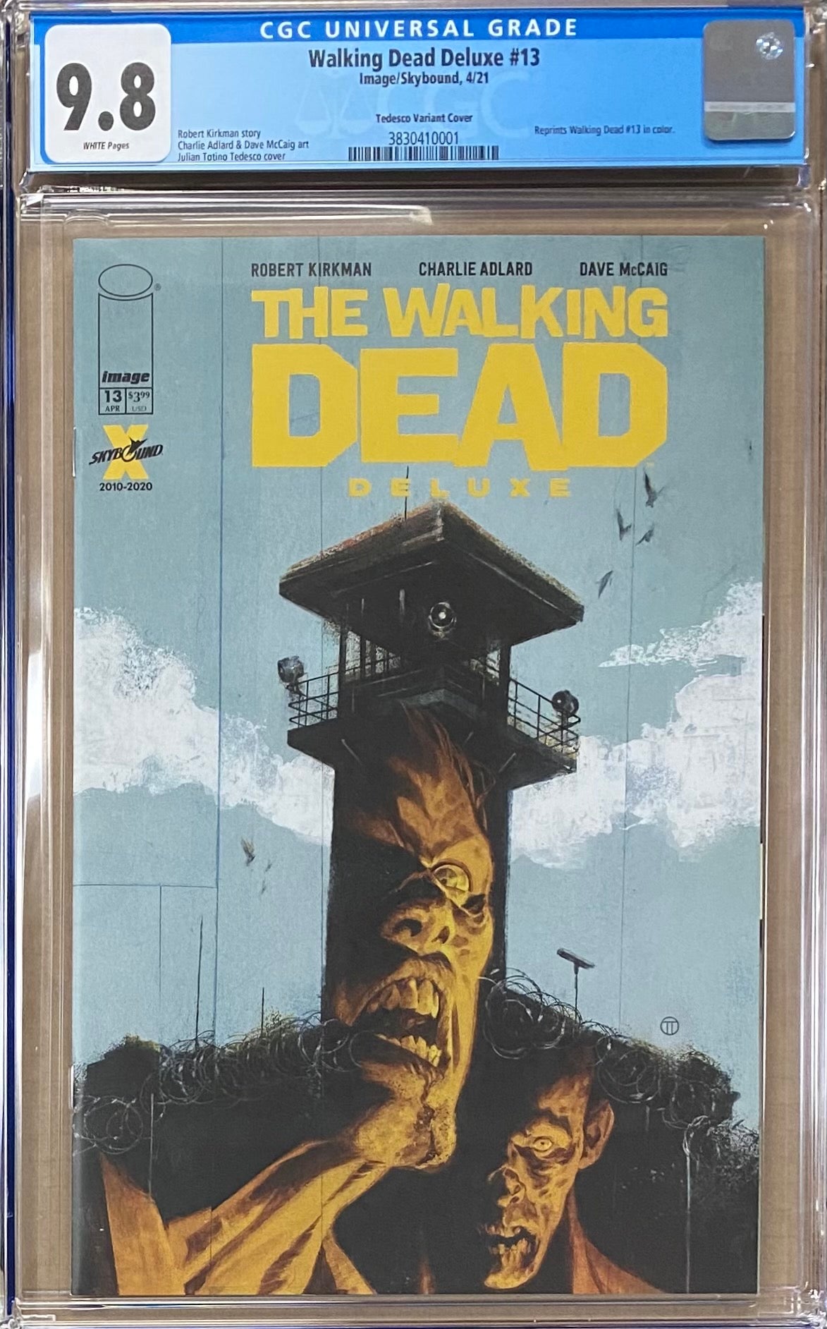 Walking Dead Deluxe #13 Tedesco Variant CGC 9.8